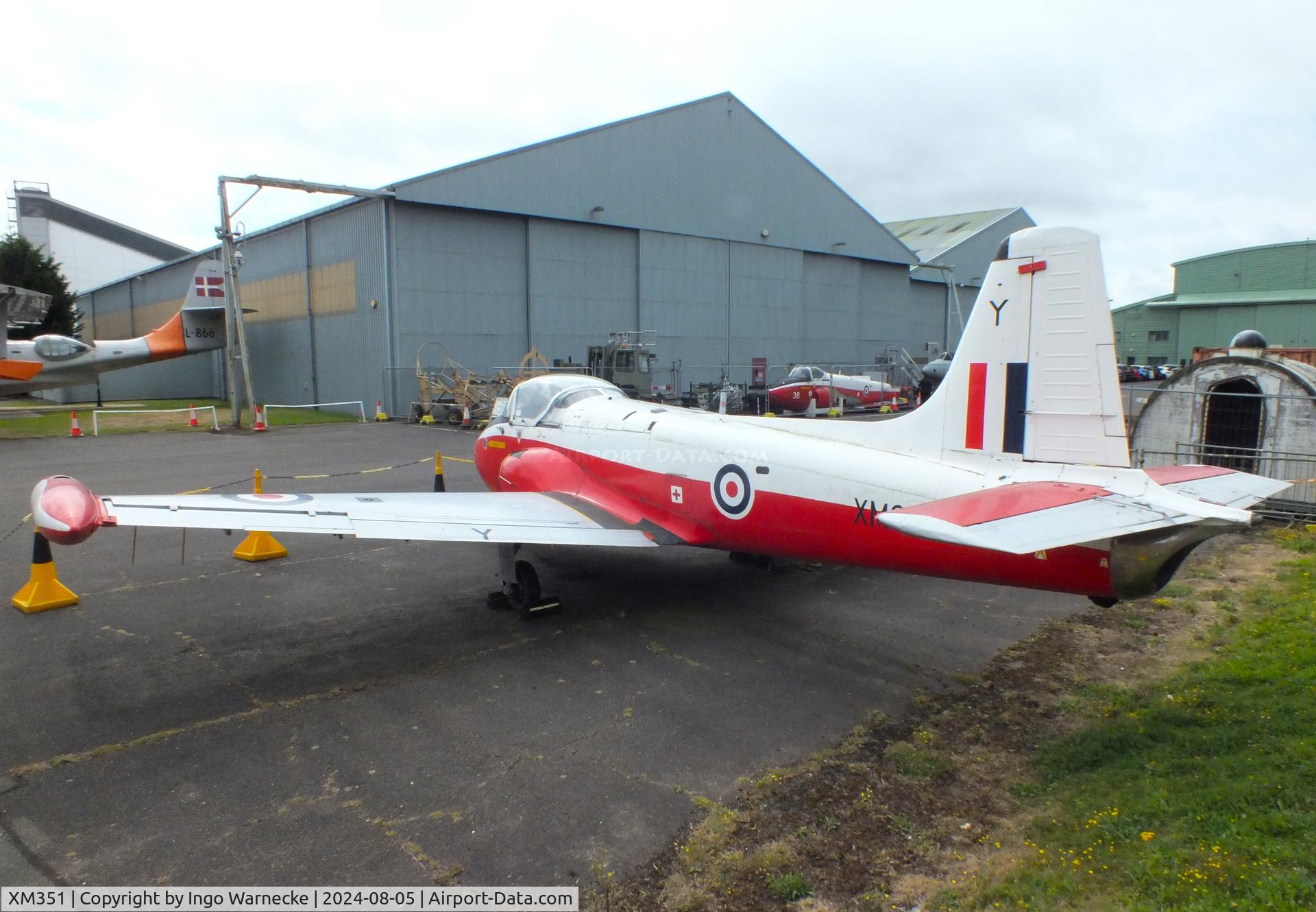 XM351, 1959 Hunting P-84 Jet Provost T.3 C/N PAC/W/6308, Hunting Percival P.84 Jet Provost T3 at the RAF Museum Cosford