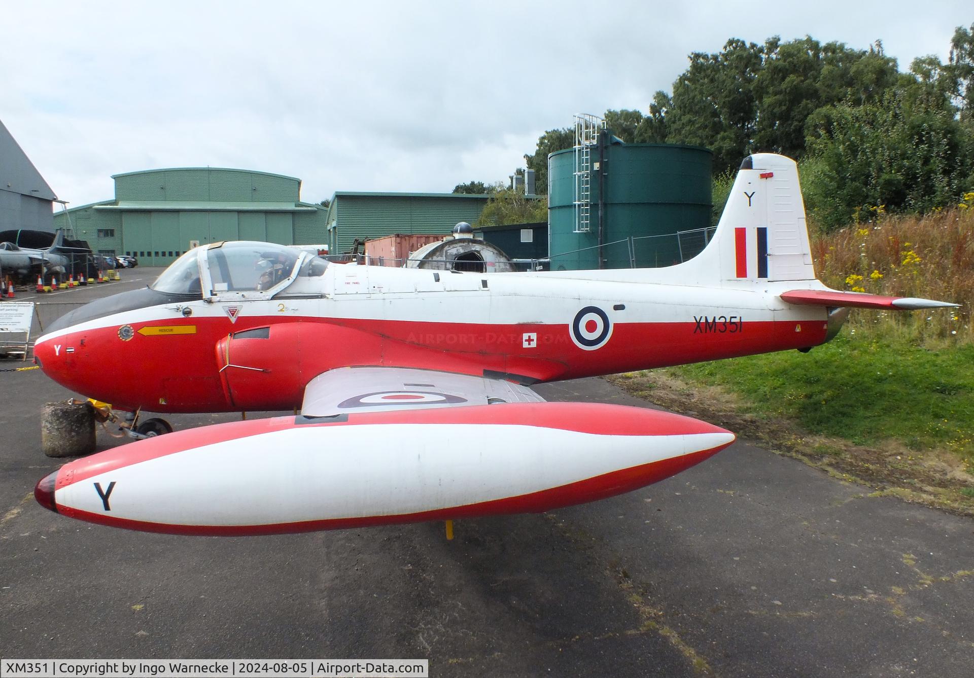 XM351, 1959 Hunting P-84 Jet Provost T.3 C/N PAC/W/6308, Hunting Percival P.84 Jet Provost T3 at the RAF Museum Cosford