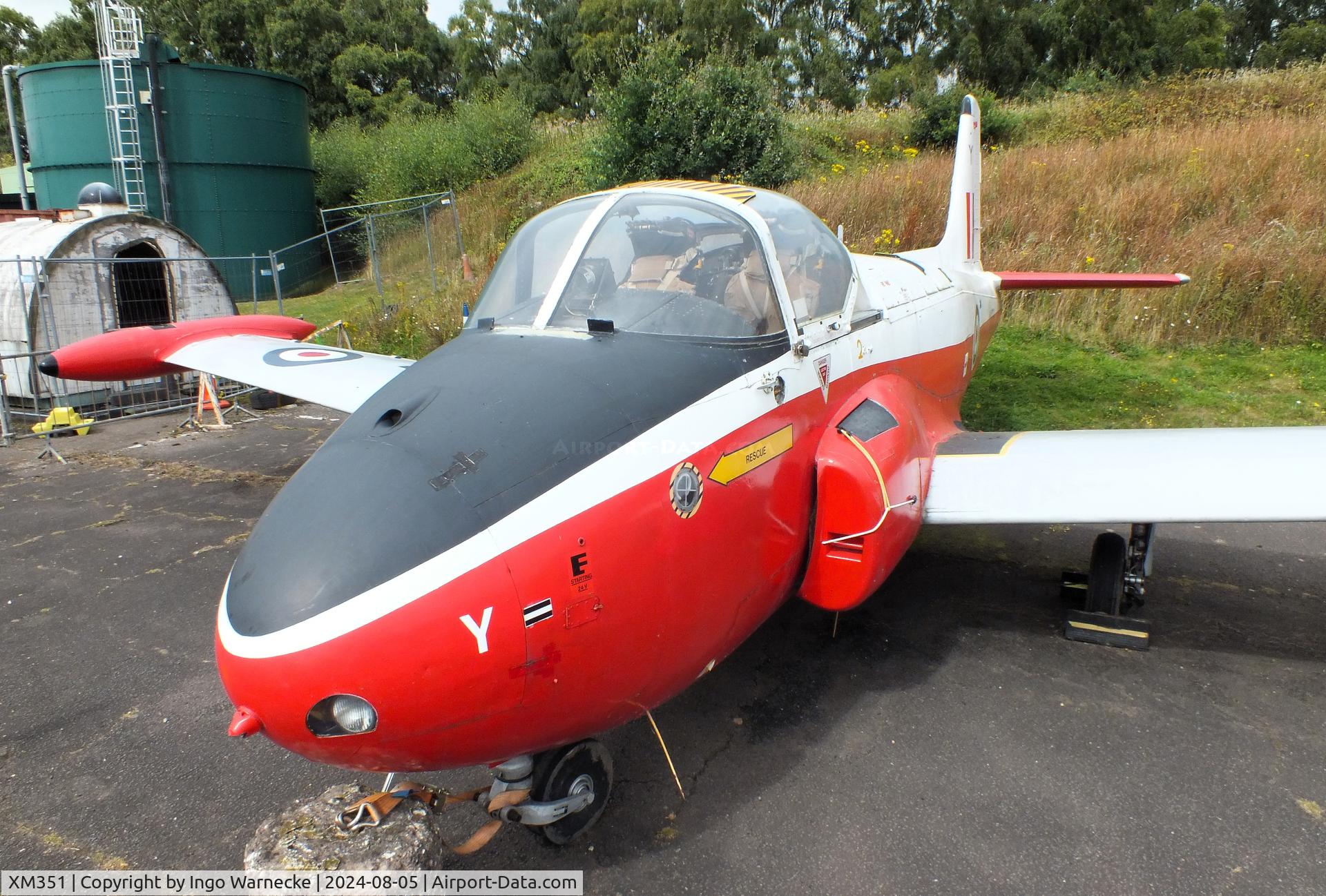 XM351, 1959 Hunting P-84 Jet Provost T.3 C/N PAC/W/6308, Hunting Percival P.84 Jet Provost T3 at the RAF Museum Cosford