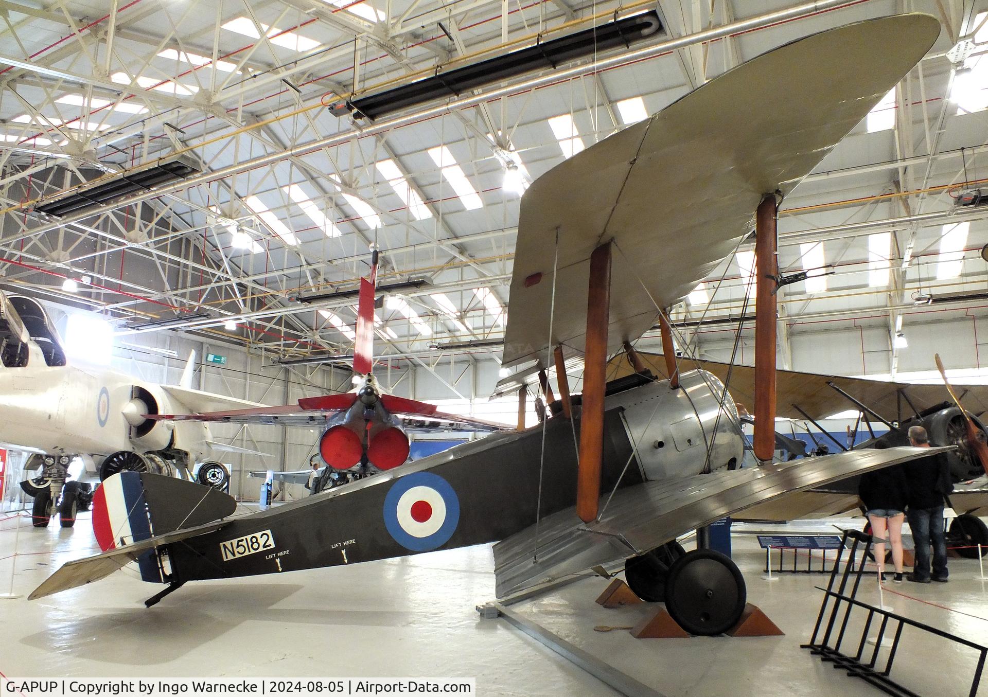 G-APUP, Sopwith Pup Replica C/N PFA 1582, Sopwith Pup Replica at the RAF Museum Cosford