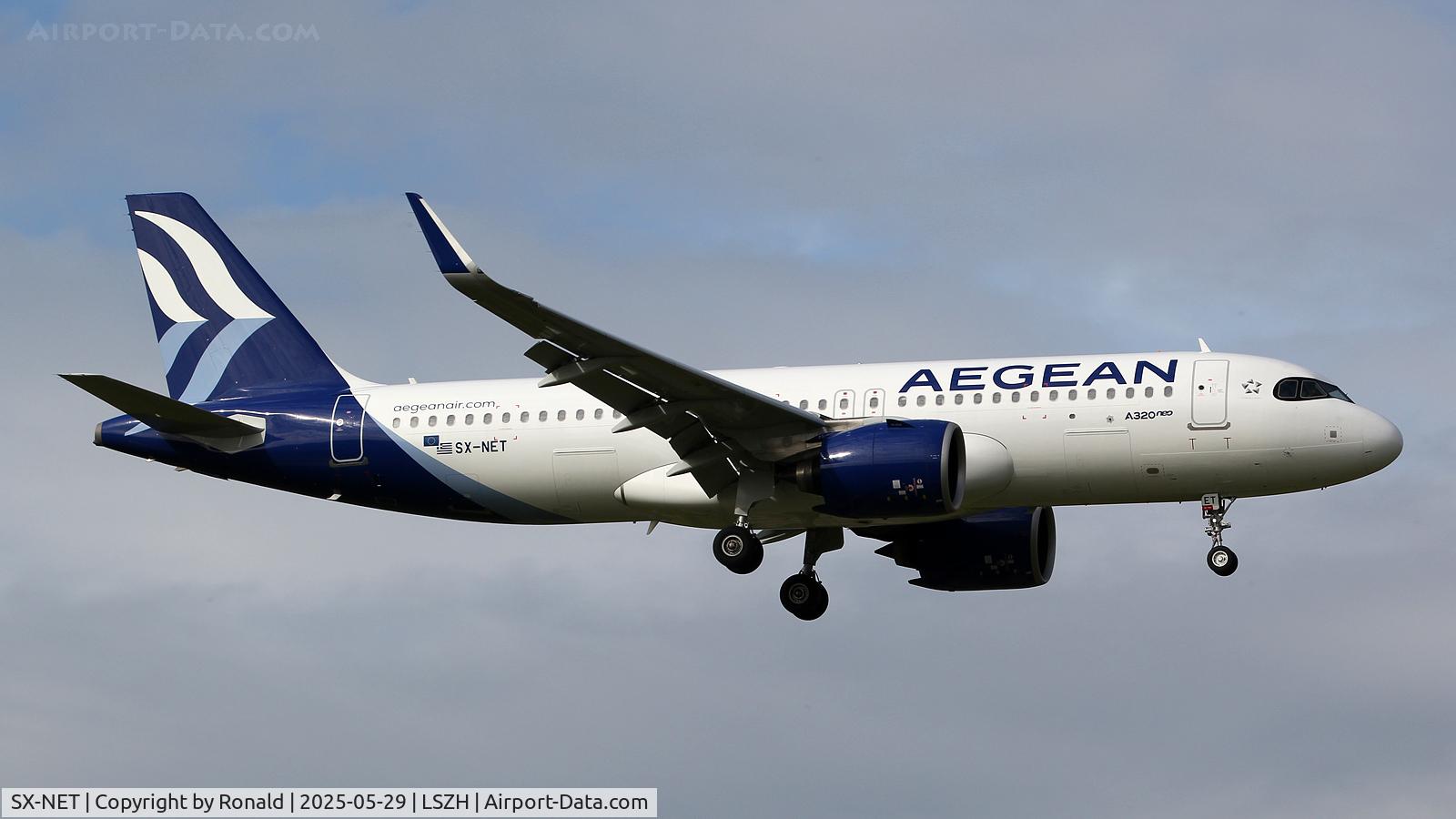 SX-NET, 2024 Airbus A320-271N C/N 12070, at zrh