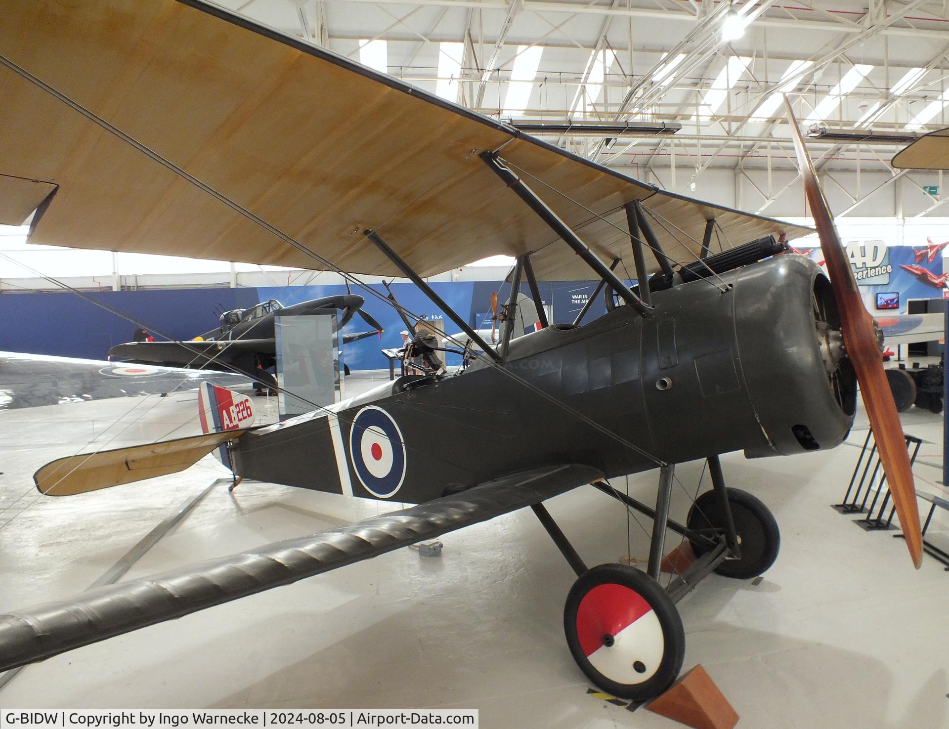 G-BIDW, Sopwith 1½ Strutter Replica C/N WA-5, Sopwith 1½ Strutter Replica at the RAF Museum Cosford