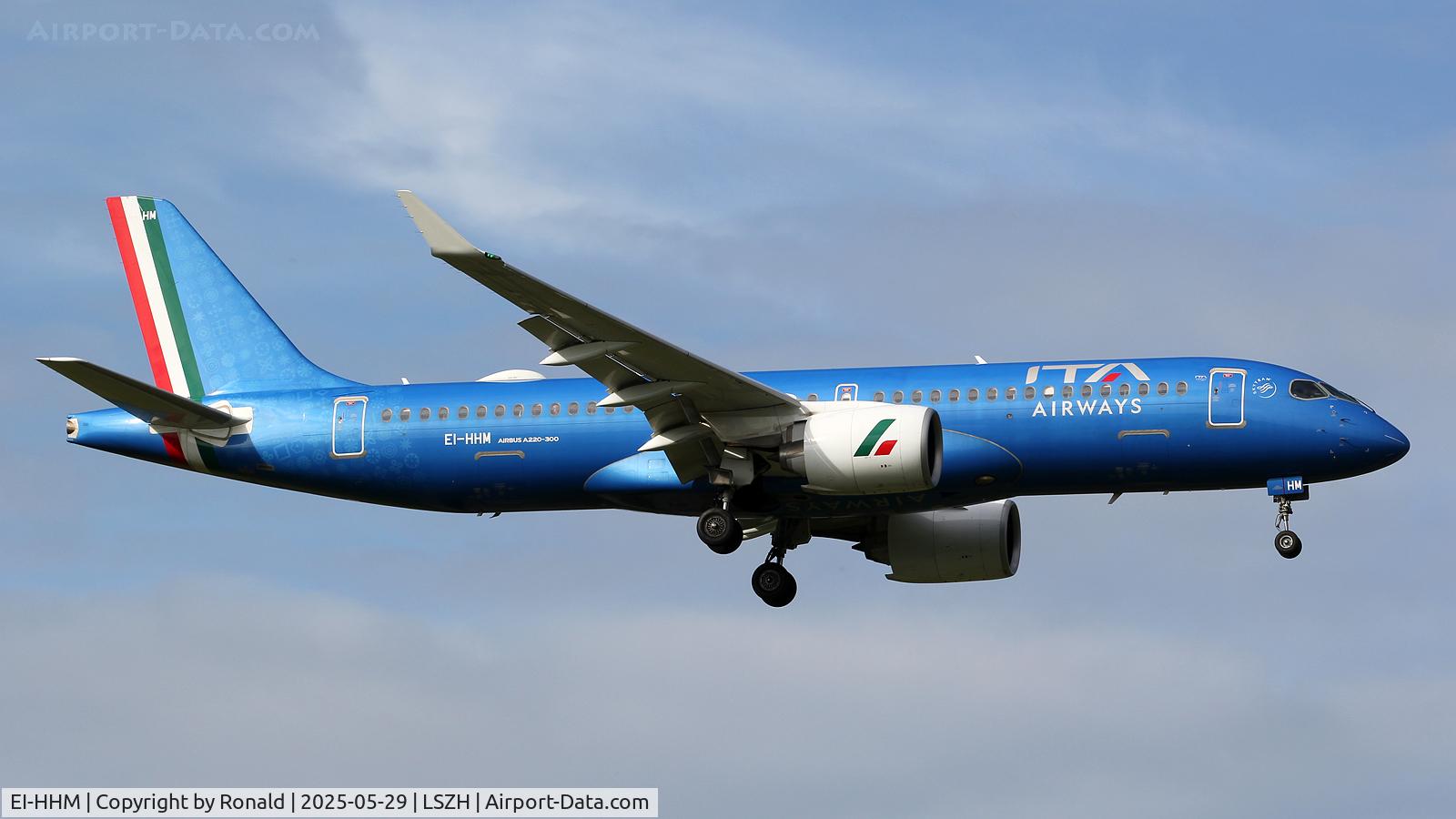 EI-HHM, 2023 Airbus A220-371 C/N 55235, at zrh