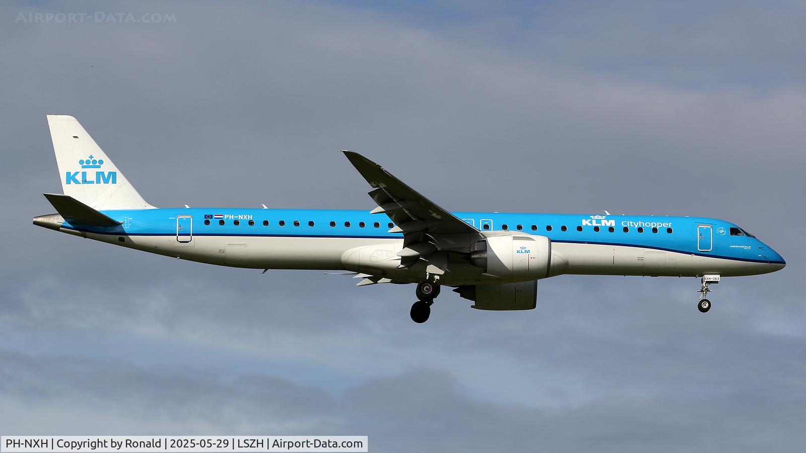 PH-NXH, 2022 Embraer E195-E2 C/N 19020063, at zrh