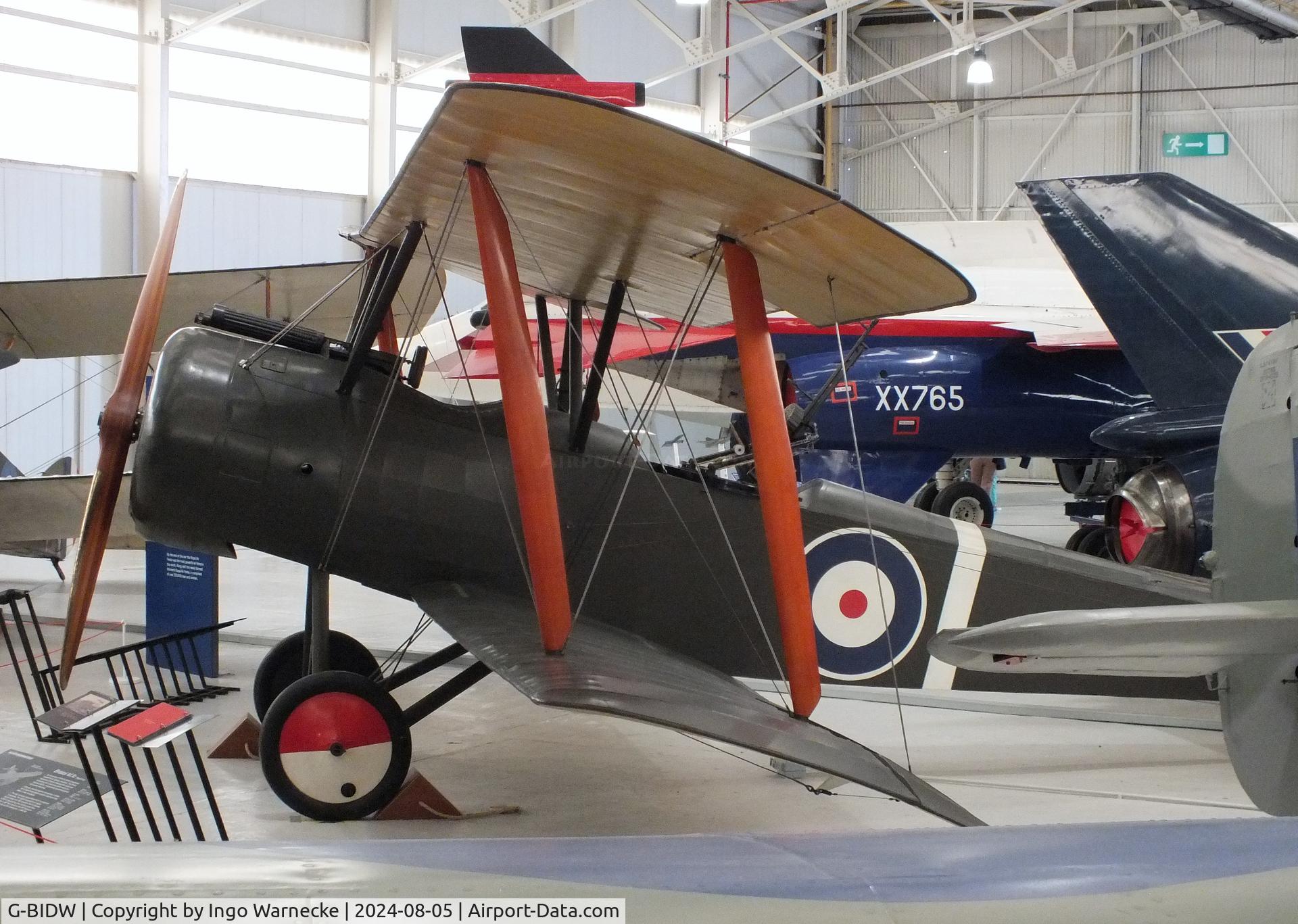 G-BIDW, Sopwith 1½ Strutter Replica C/N WA-5, Sopwith 1½ Strutter Replica at the RAF Museum Cosford