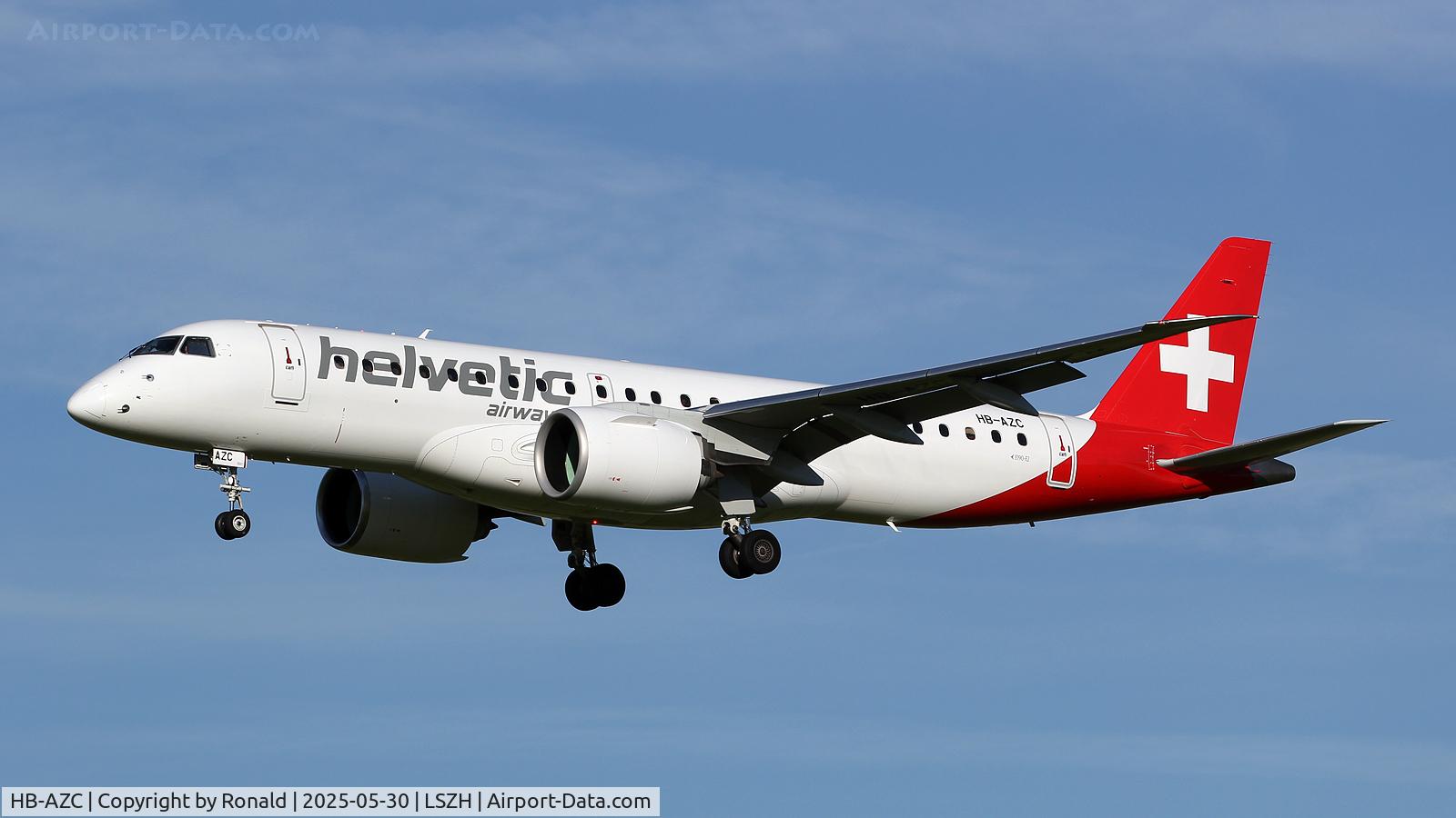 HB-AZC, 2020 Embraer 190-E2 (ERJ-190-300) C/N 20030, at zrh