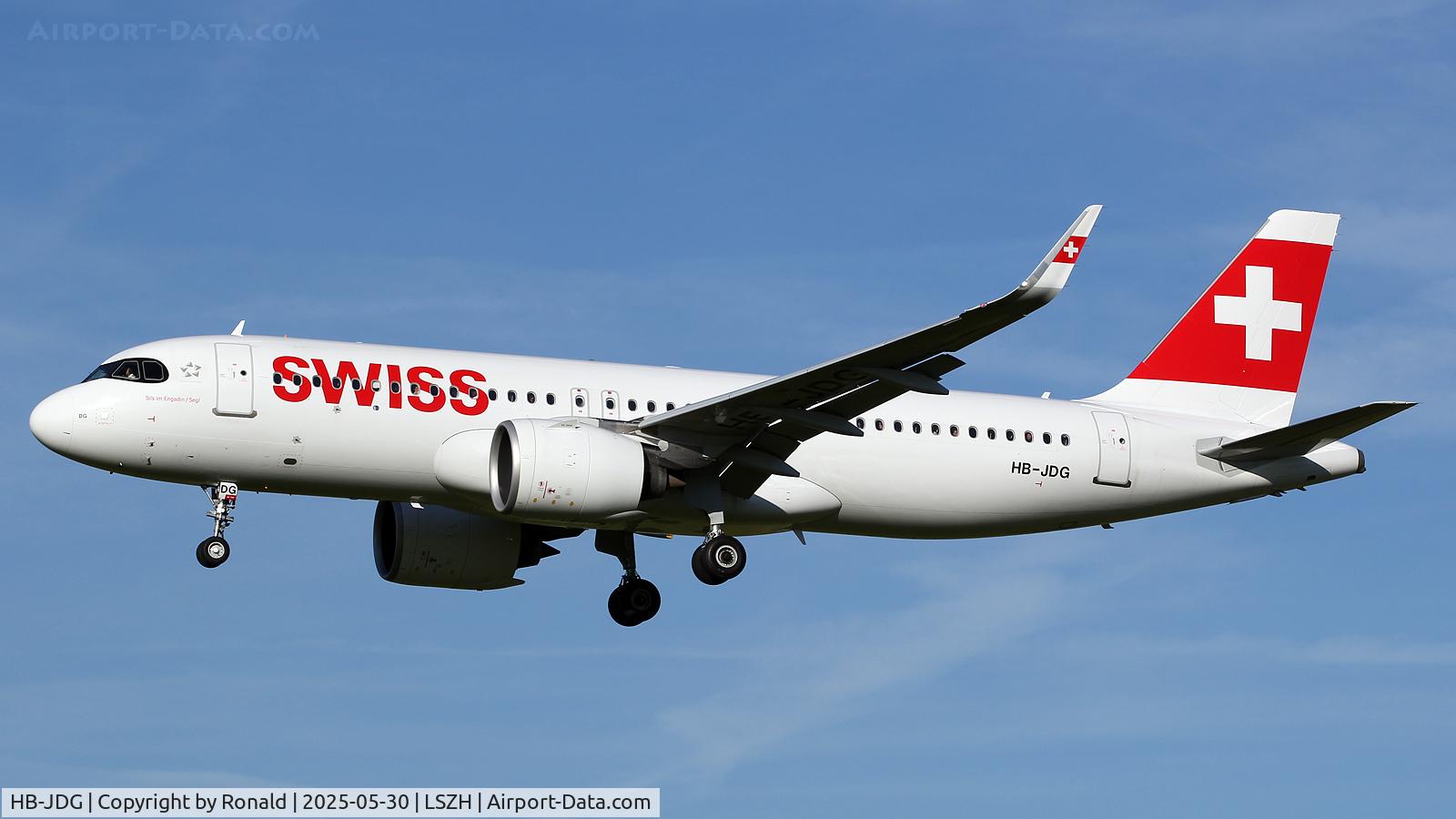 HB-JDG, 2024 Airbus A320-271N C/N 11911, at zrh