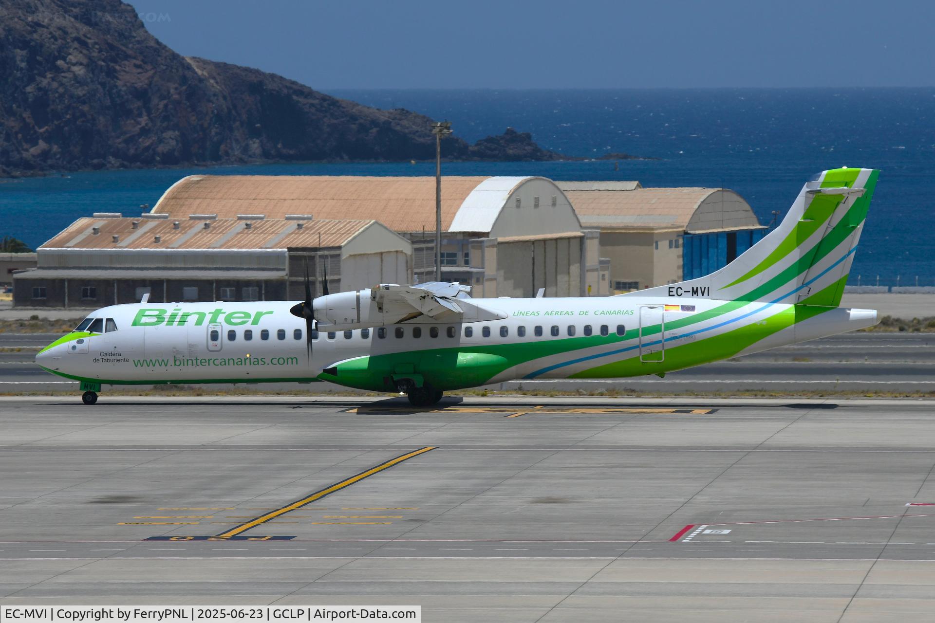 EC-MVI, 2018 ATR 72-600 (72-212A) C/N 1483, Binter ATR72 taxying in
