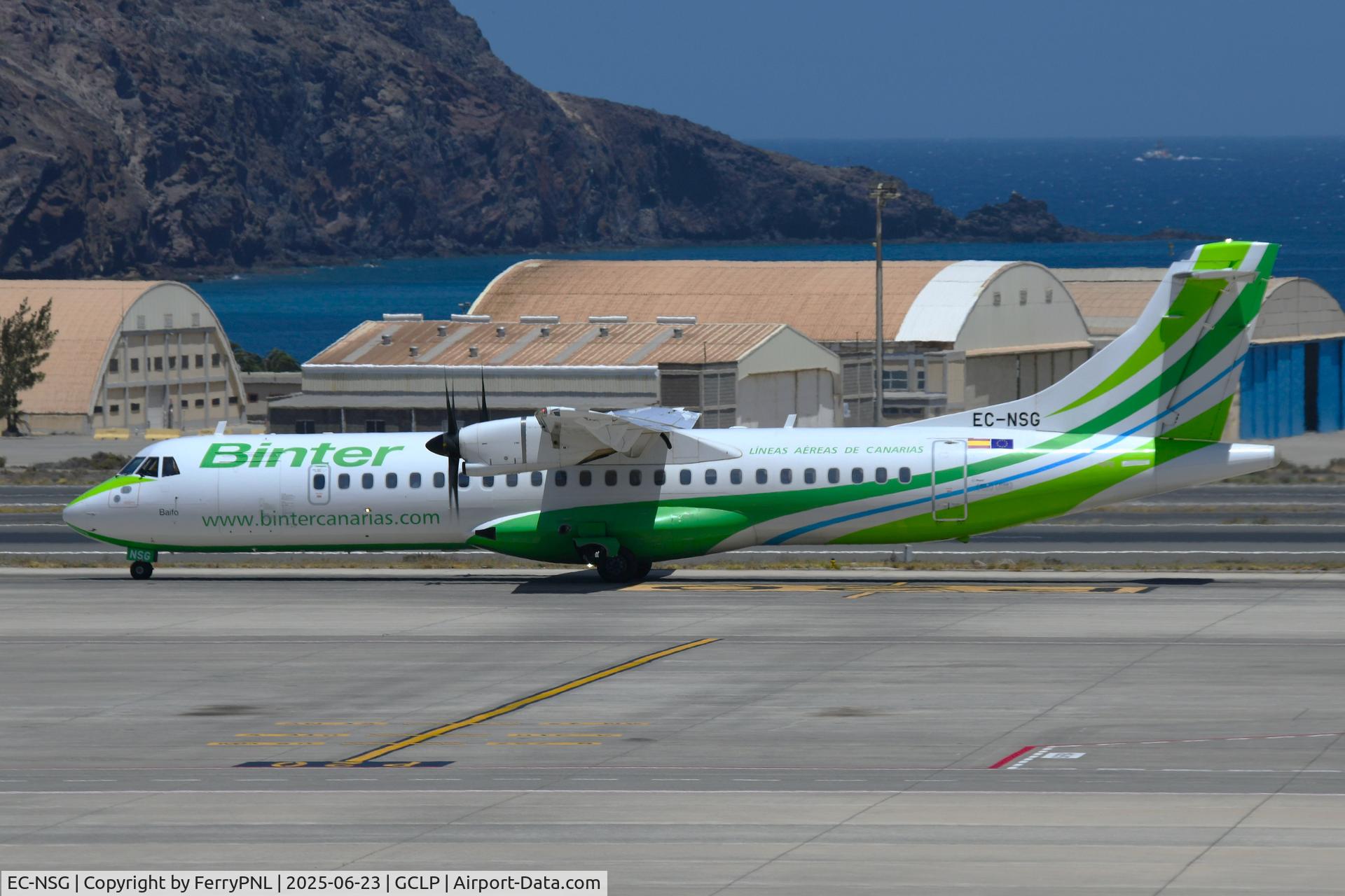 EC-NSG, 2022 ATR 72-600 (72-212A) C/N 1636, Arrival of Binter ATR72