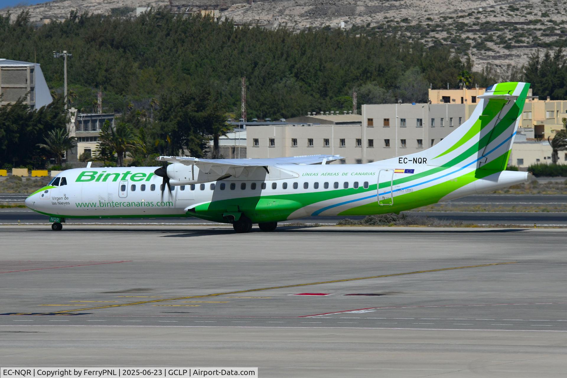 EC-NQR, 2021 ATR 72-212A C/N 1692, Binter ATR72 arriving in LPA