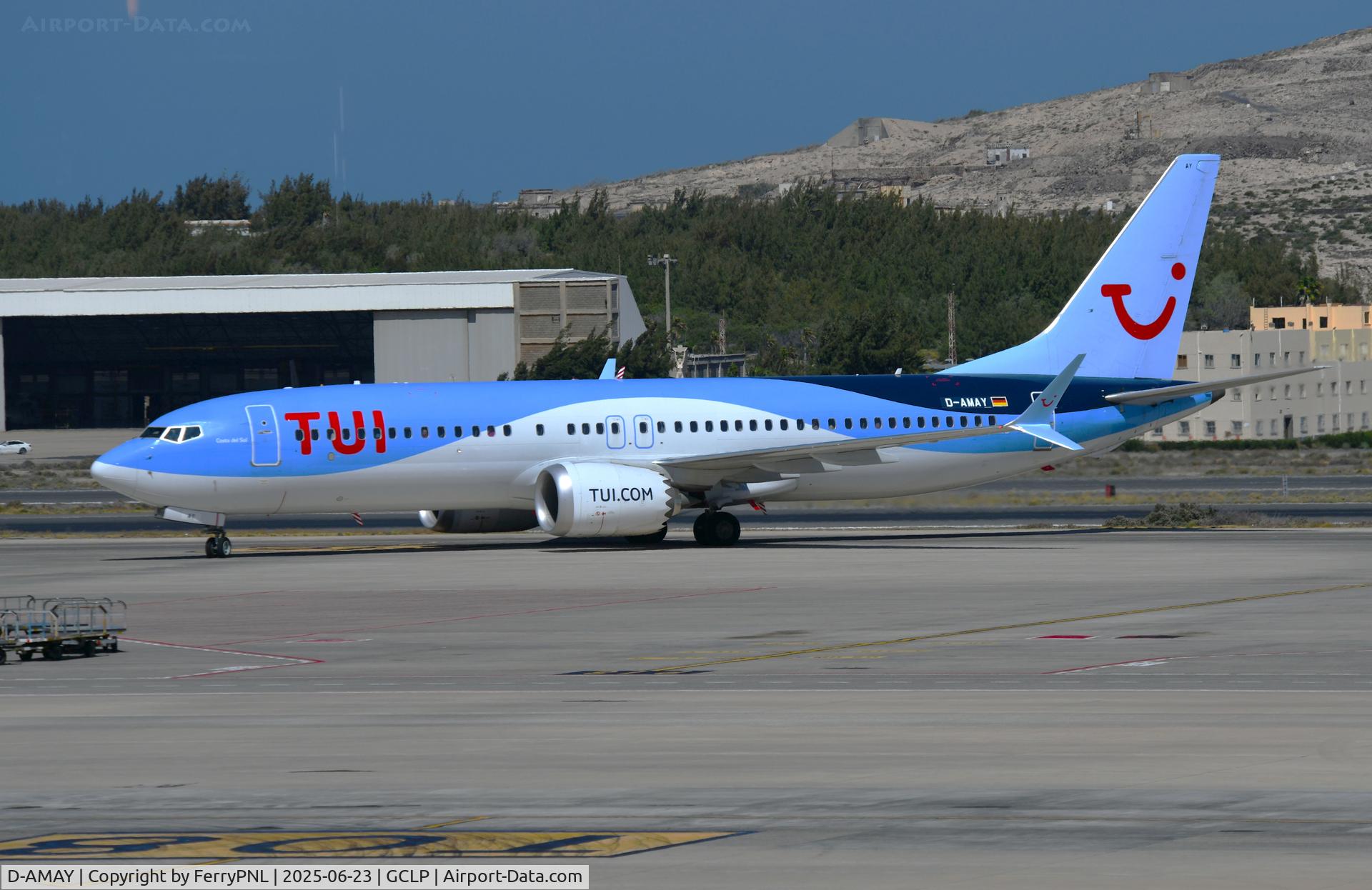D-AMAY, 2018 Boeing 737-8 MAX C/N 44592, TUI B738M, formal OO-TMY