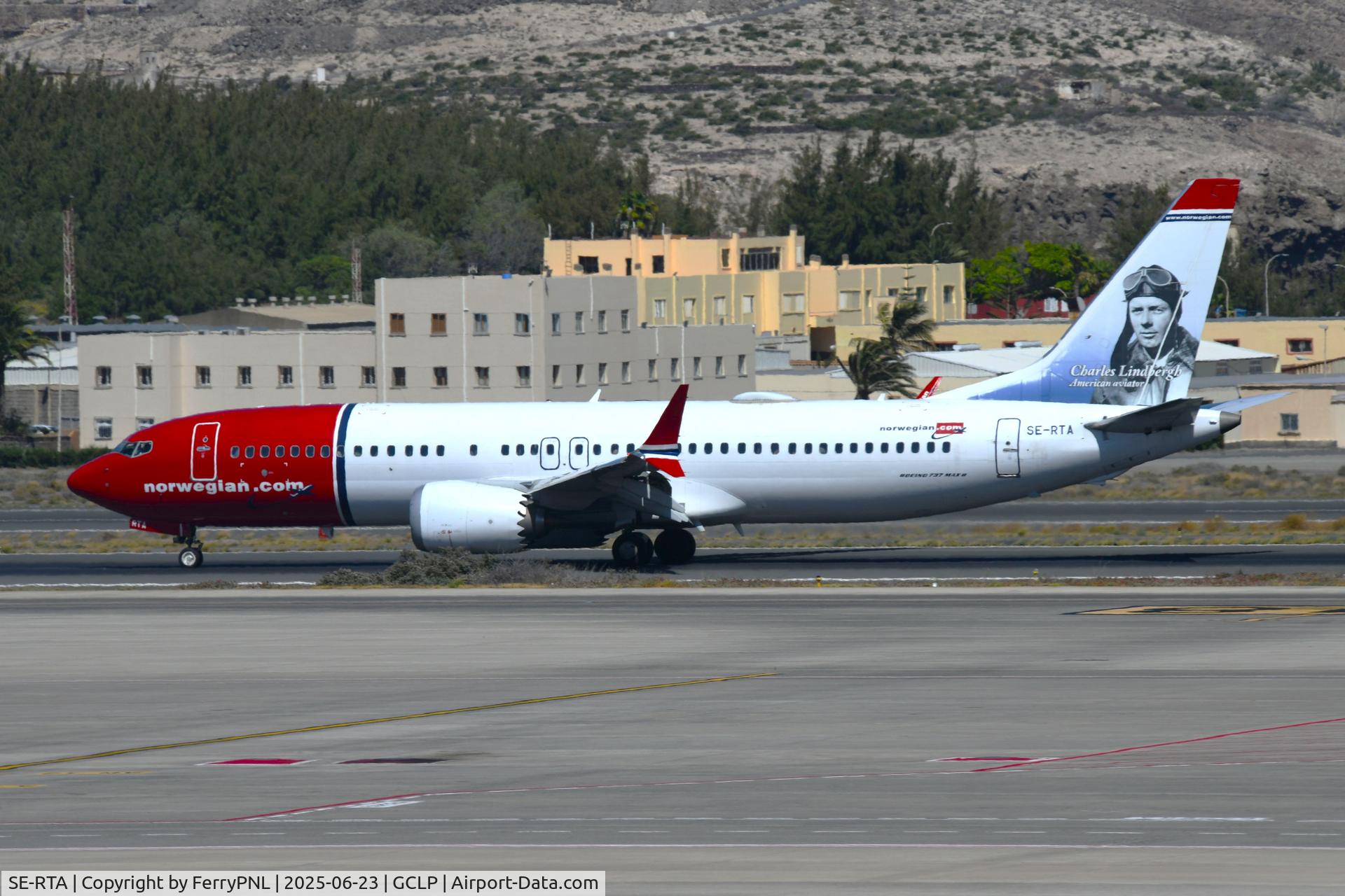 SE-RTA, 2018 Boeing 737-8 MAX C/N 42835, Norwegian B738M Charles Lindbergh arriving