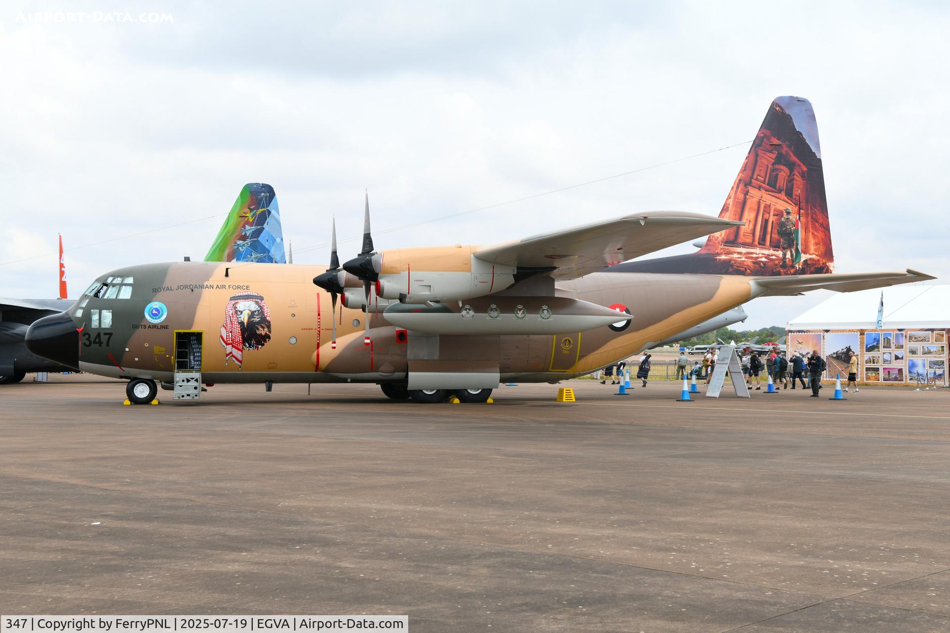 347, Lockheed C-130H Hercules C/N 382-4929, Royal Jordanian AF C130