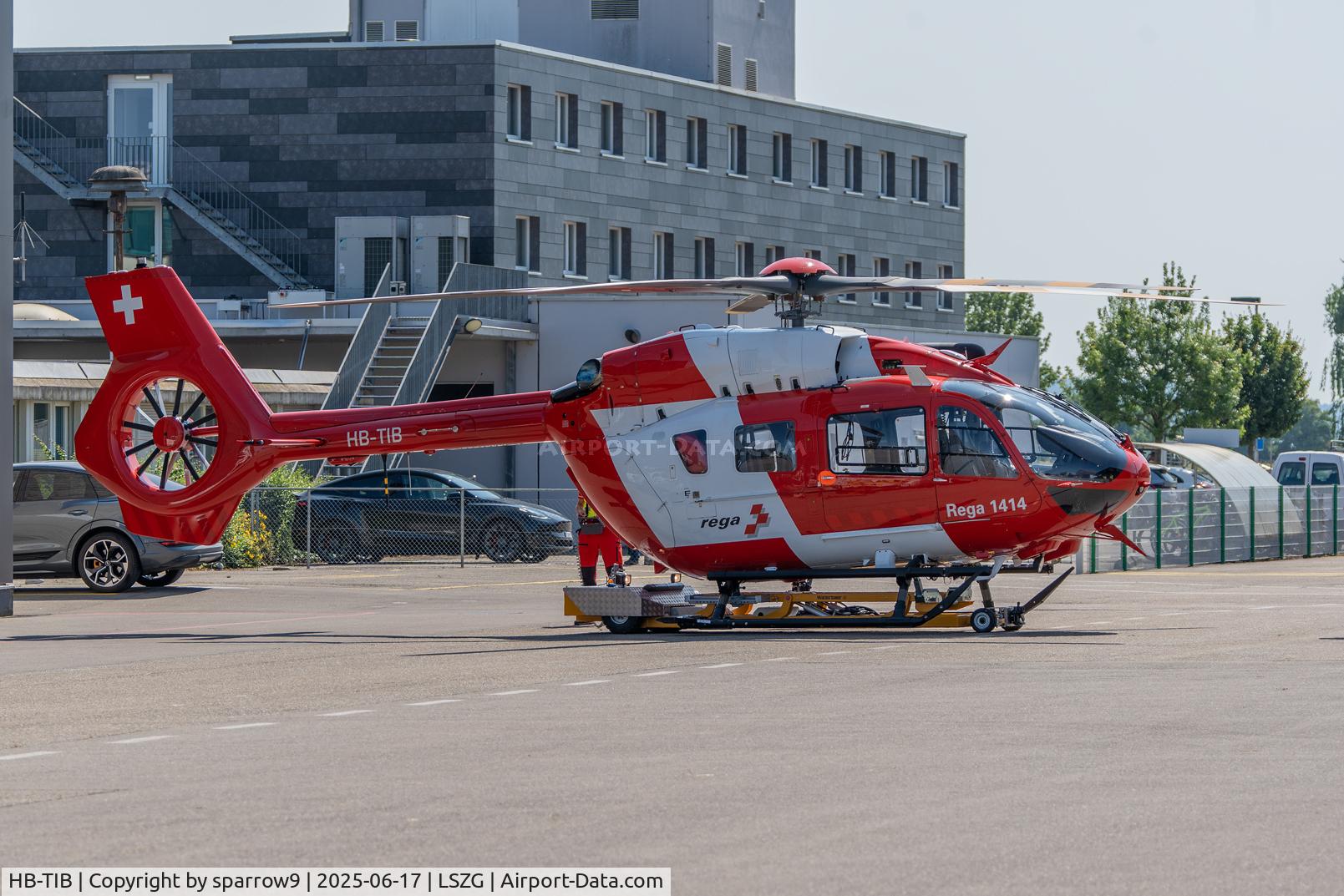 HB-TIB, 2024 Airbus Helicopters MBB-BK117 D-3 C/N 21323, Back to the hangar.