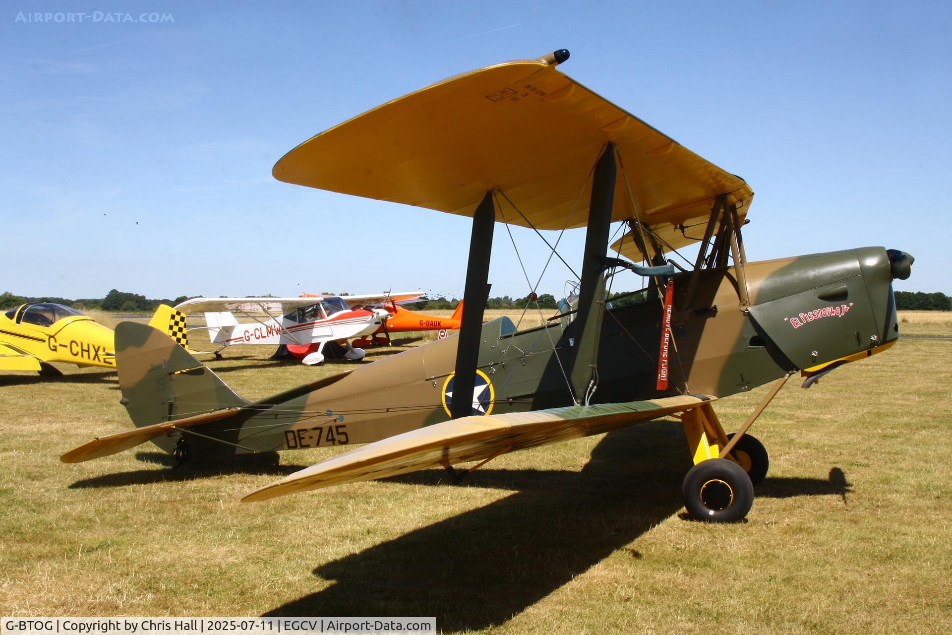G-BTOG, 1944 De Havilland DH-82A Tiger Moth II C/N 86500, Sleapkosh 2025