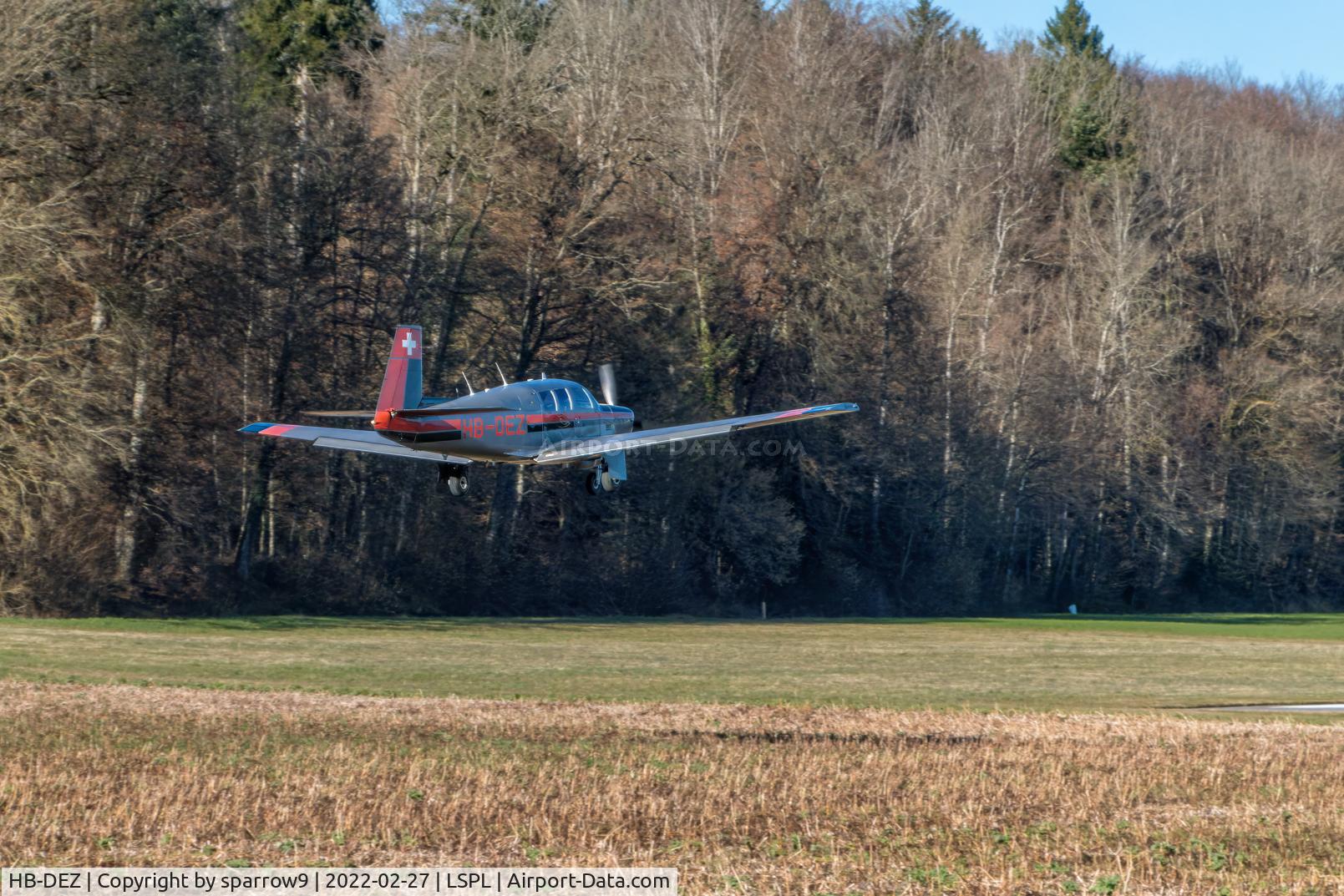 HB-DEZ, 1966 Mooney M20F Executive Executive C/N 670187, Landing Langenthal-Bleienbach