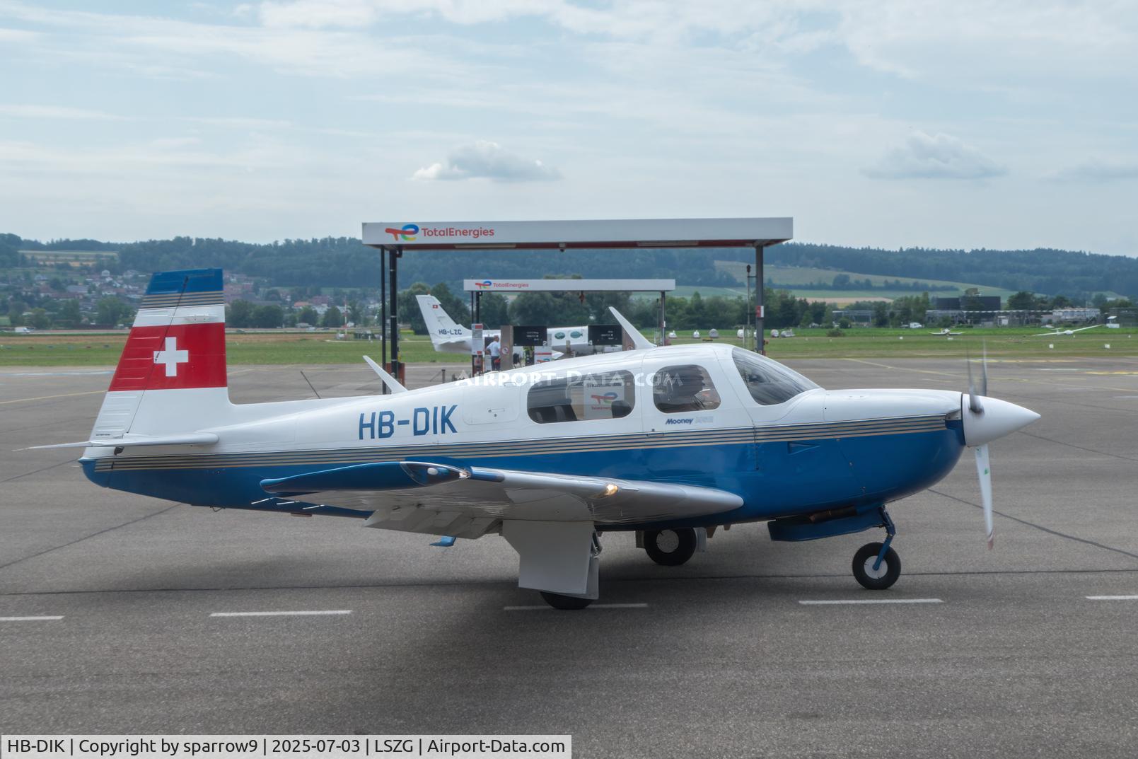 HB-DIK, 1996 Mooney M20J MSE 201 C/N 24-3392, At Grenchen