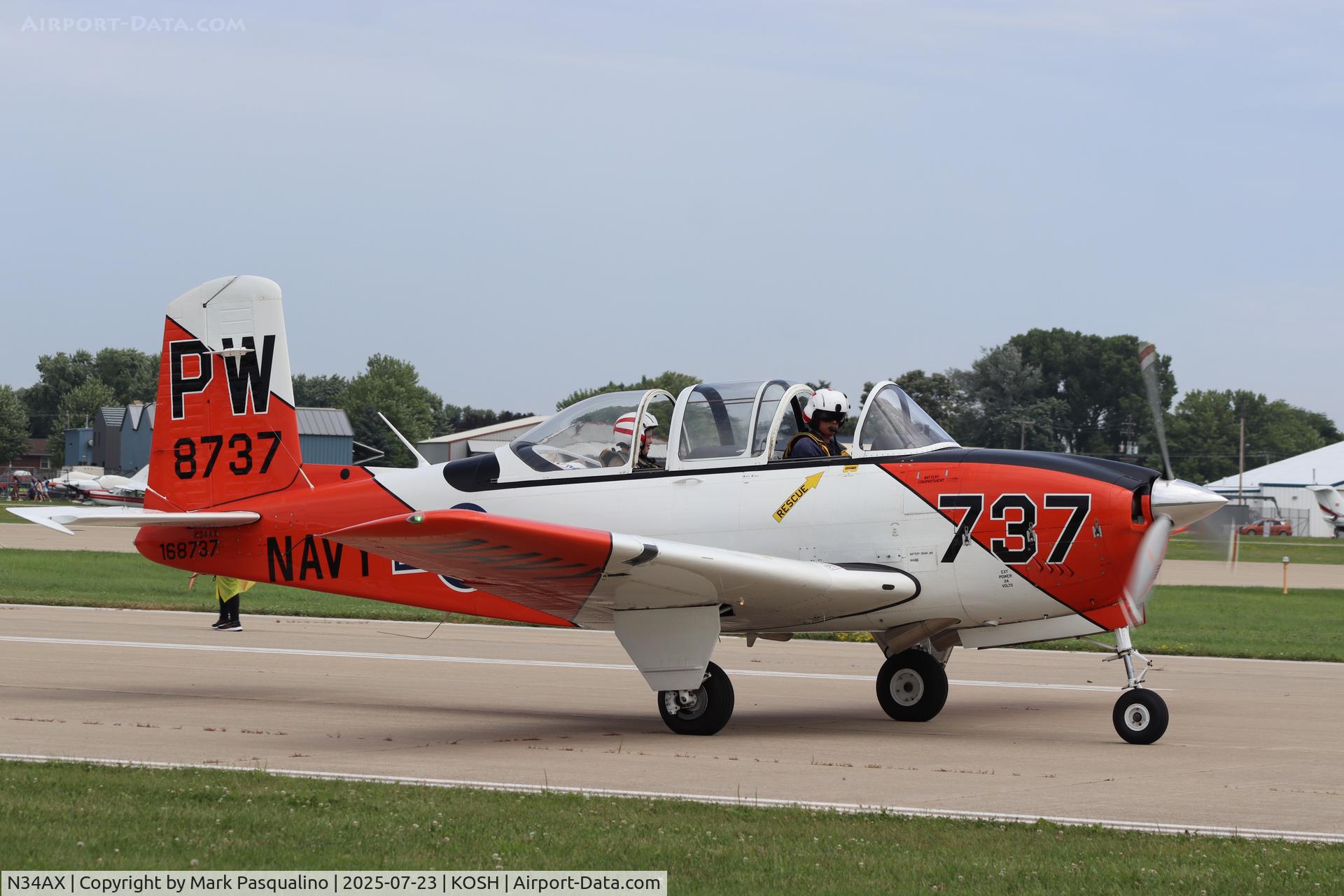 N34AX, 1956 Beech T34 Mentor C/N CG-141, Beech T-34A