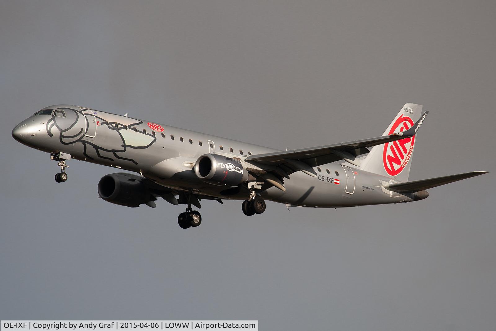 OE-IXF, 2011 Embraer 190LR (ERJ-190-100LR) C/N 19000420, FlyNiki EMB190