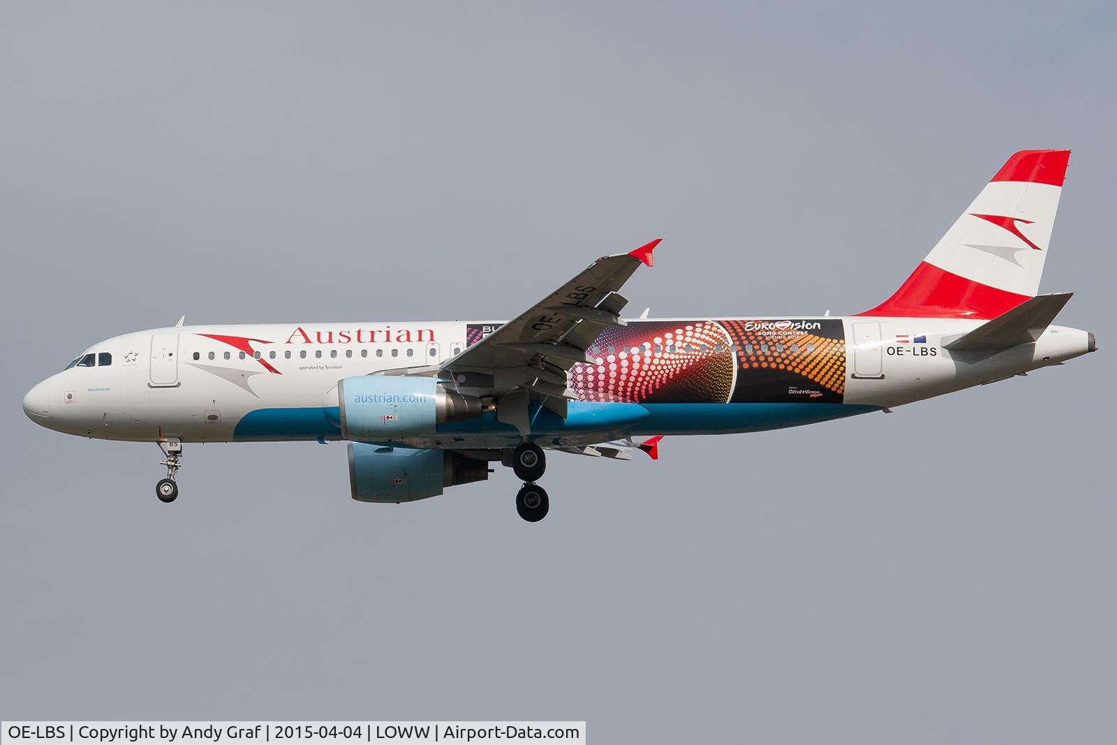 OE-LBS, 2000 Airbus A320-214 C/N 1189, Austrian A320