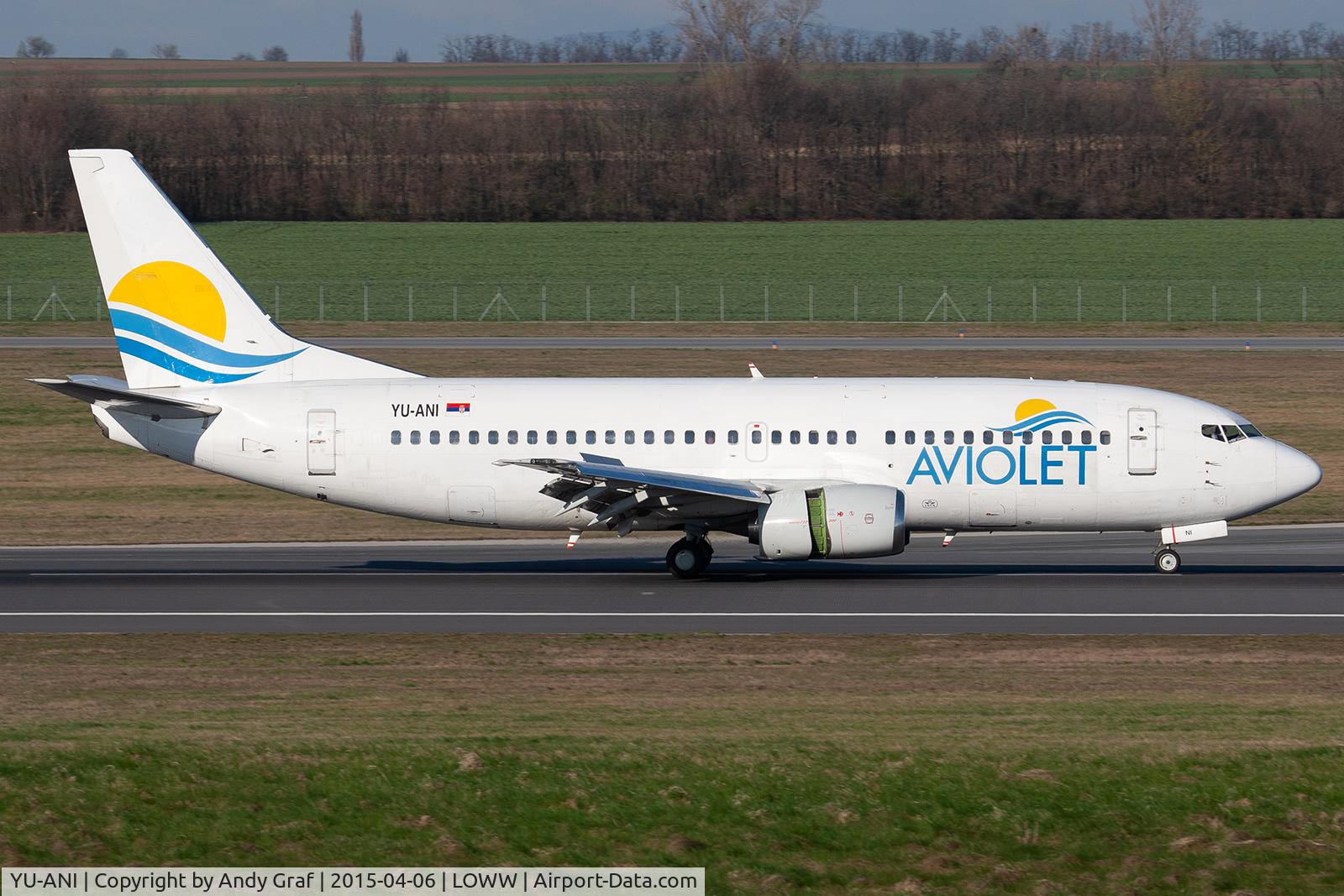 YU-ANI, 1985 Boeing 737-3H9 C/N 23416, Aviolet 737-300