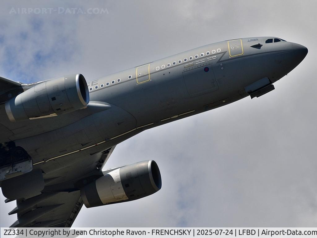 ZZ334, 2009 Airbus KC3 Voyager (A330-243MRTT) C/N 1033, Bordeaux (BOD)	Hamburg (HAM)	RRR2144