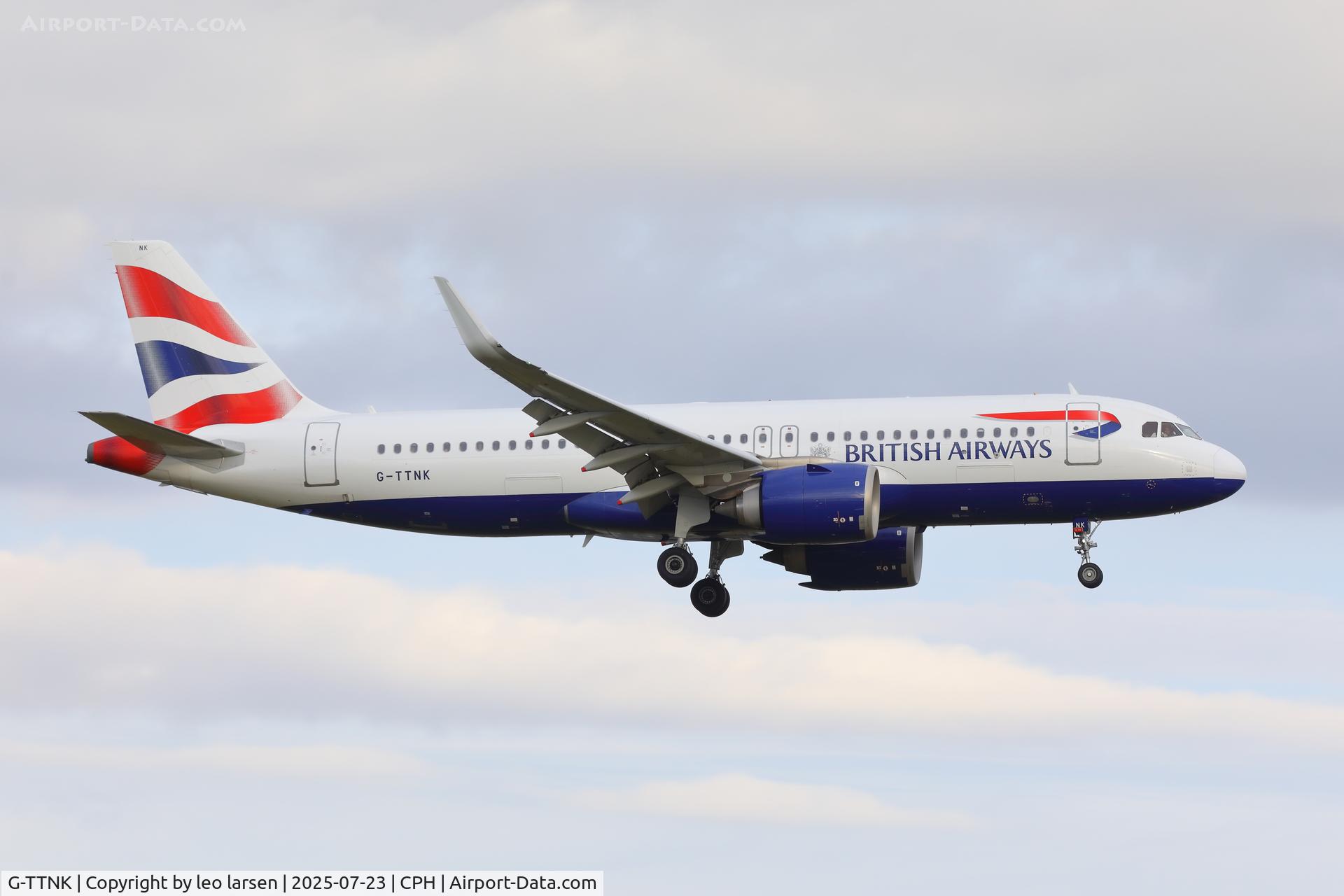 G-TTNK, 2020 Airbus A320-251N C/N 9551, Copenhagen 23.7.2025-