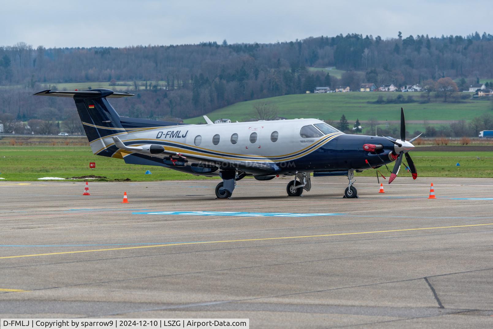 D-FMLJ, 2001 Pilatus PC-12/45 C/N 406, At rest at Grenchen