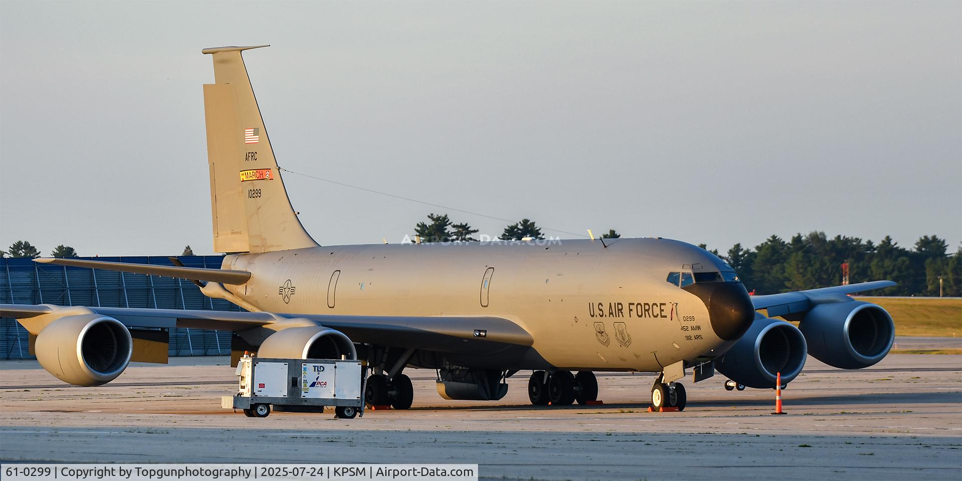 61-0299, 1961 Boeing KC-135R Stratotanker C/N 18206, 336th ARS	   March AFB, CA