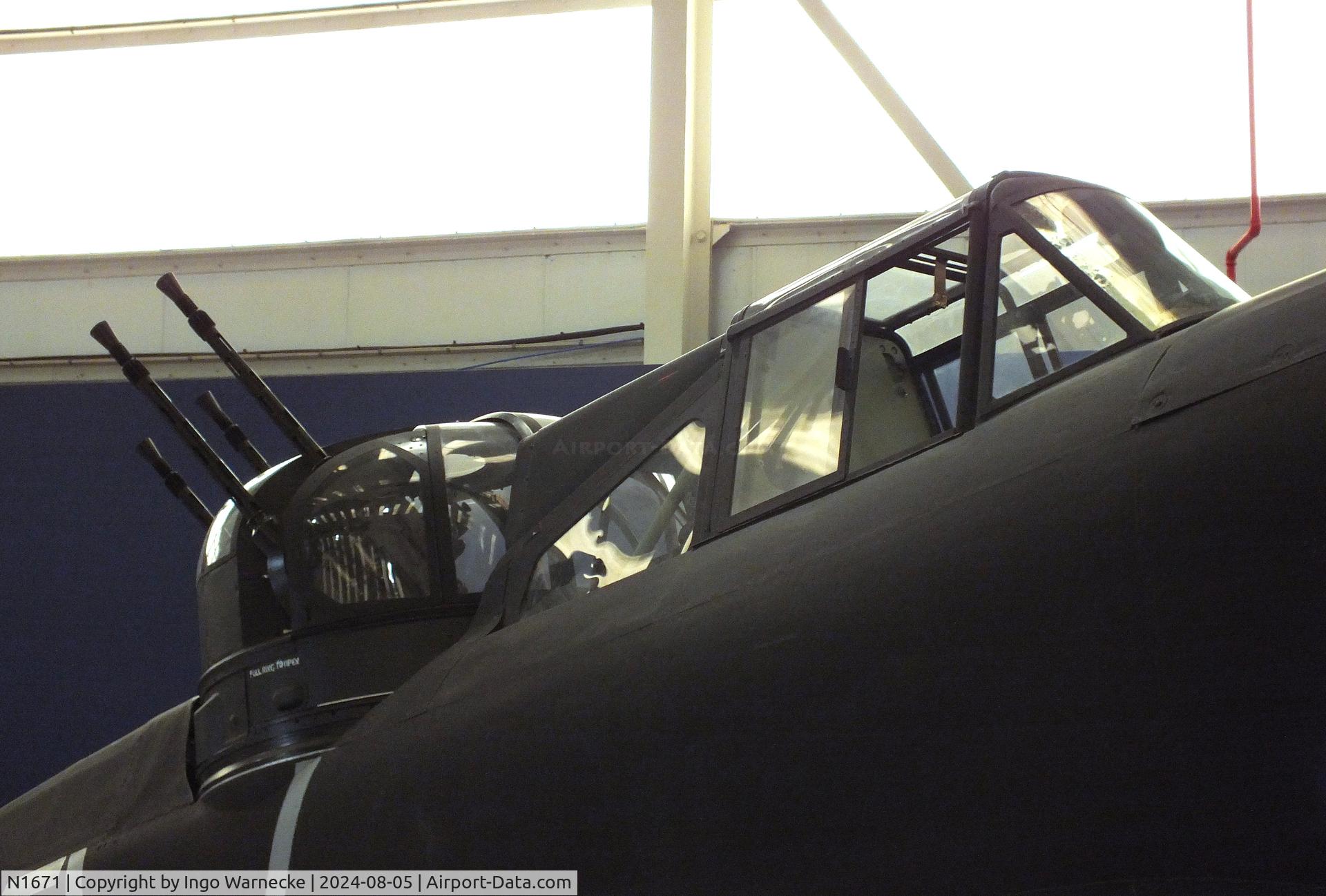 N1671, 1938 Boulton Paul Defiant I C/N Not found N1671, Boulton Paul Defiant I at the RAF Museum Cosford