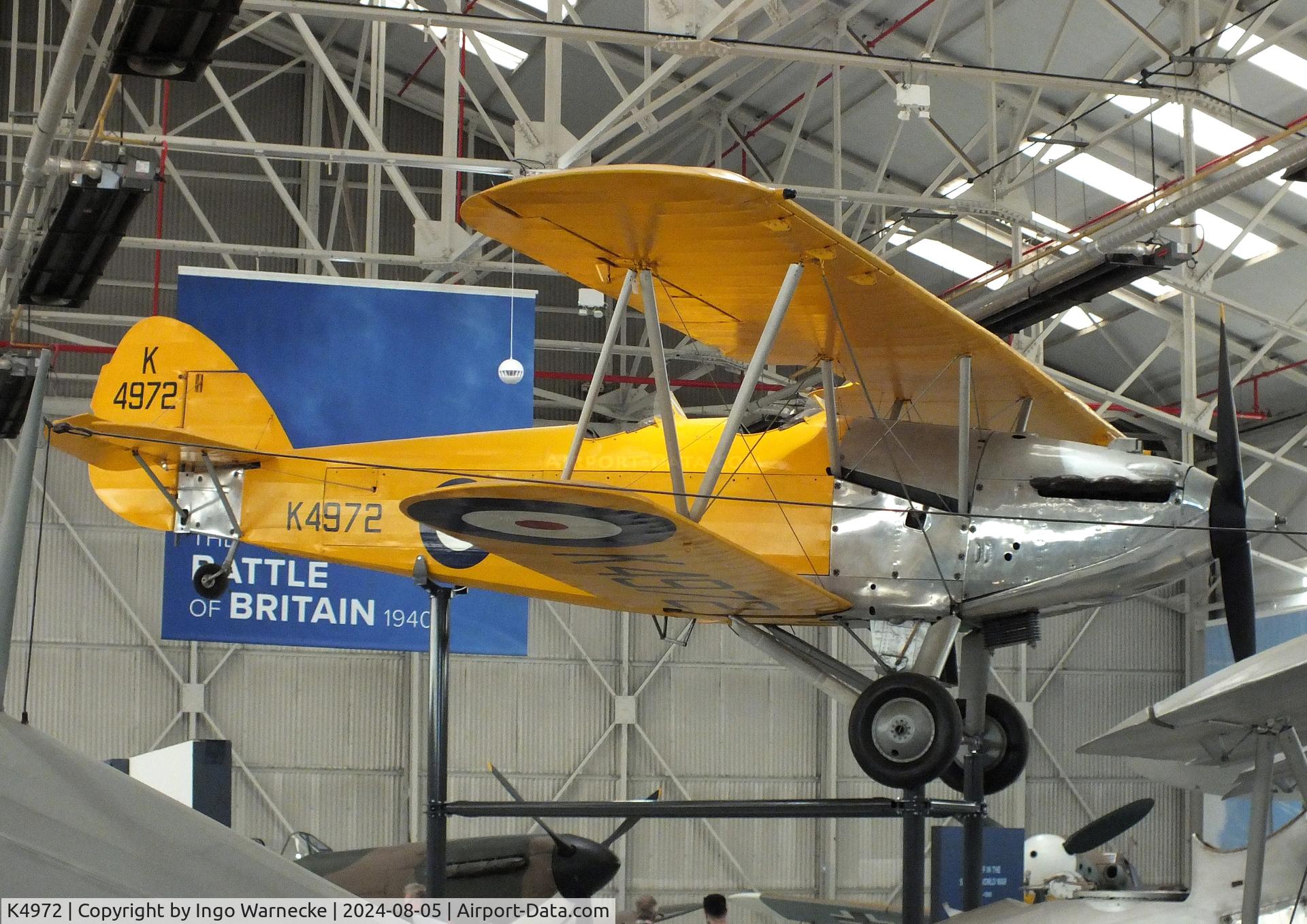 K4972, 1935 Hawker Hart Trainer II C/N 4261, Hawker Hart Trainer II at the RAF Museum Cosford