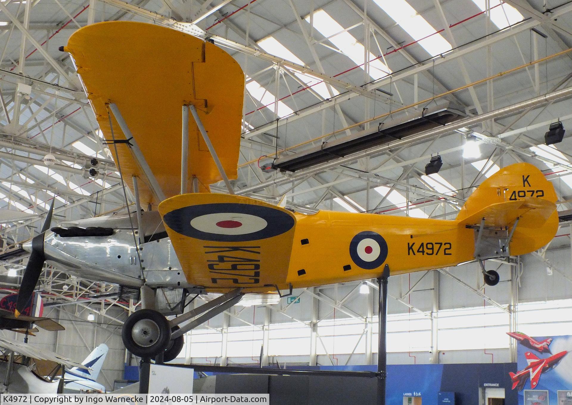 K4972, 1935 Hawker Hart Trainer II C/N 4261, Hawker Hart Trainer II at the RAF Museum Cosford