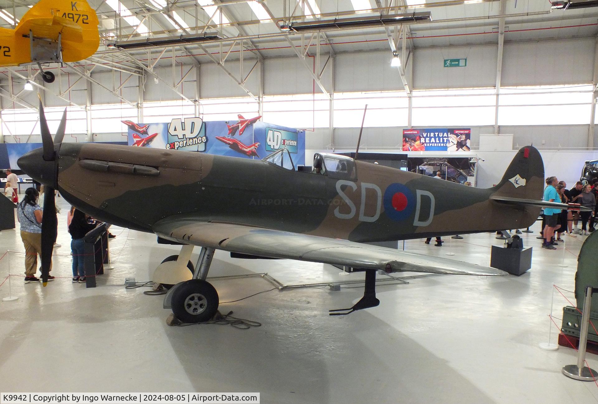 K9942, 1939 Supermarine Spitfire Mk IA C/N 6S/30225, Supermarine Spitfire IA at the RAF Museum Cosford