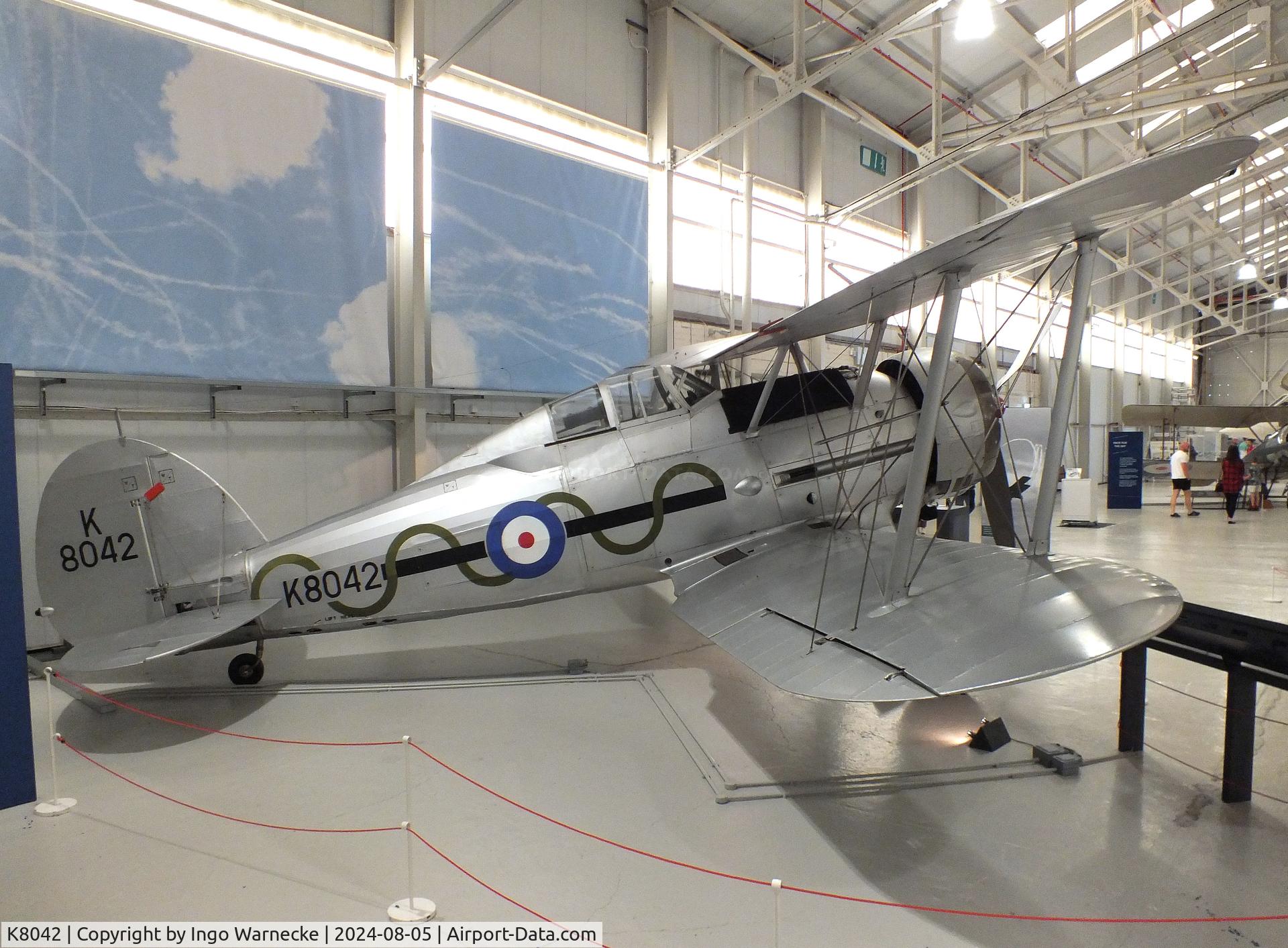 K8042, Gloster Gladiator Mk1 C/N Not found K8042, Gloster Gladiator I at the RAF Museum Cosford