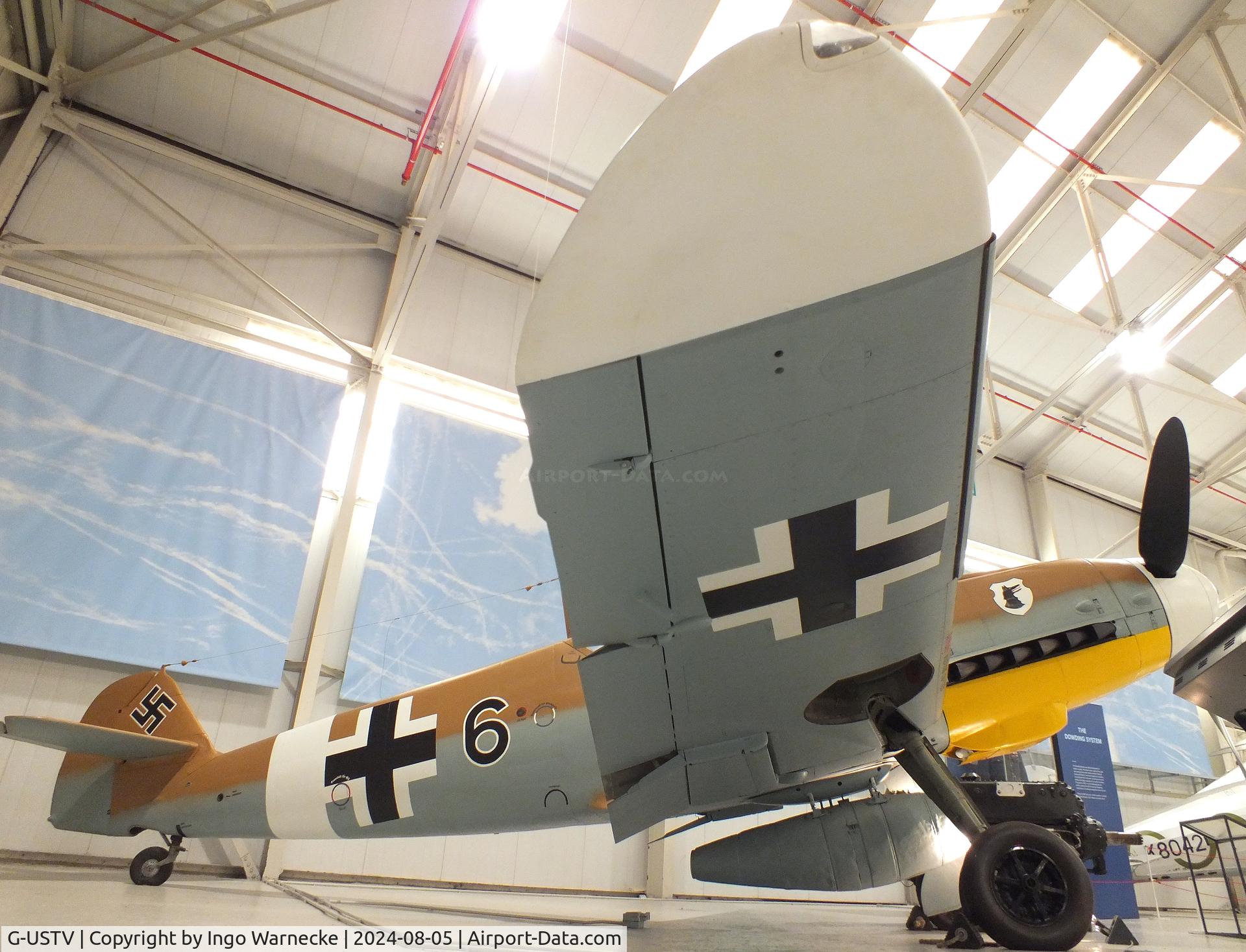 G-USTV, 1942 Messerschmitt Bf-109G-2/Trop C/N 10639, Messerschmitt Bf 109G-2/Trop at the RAF Museum Cosford