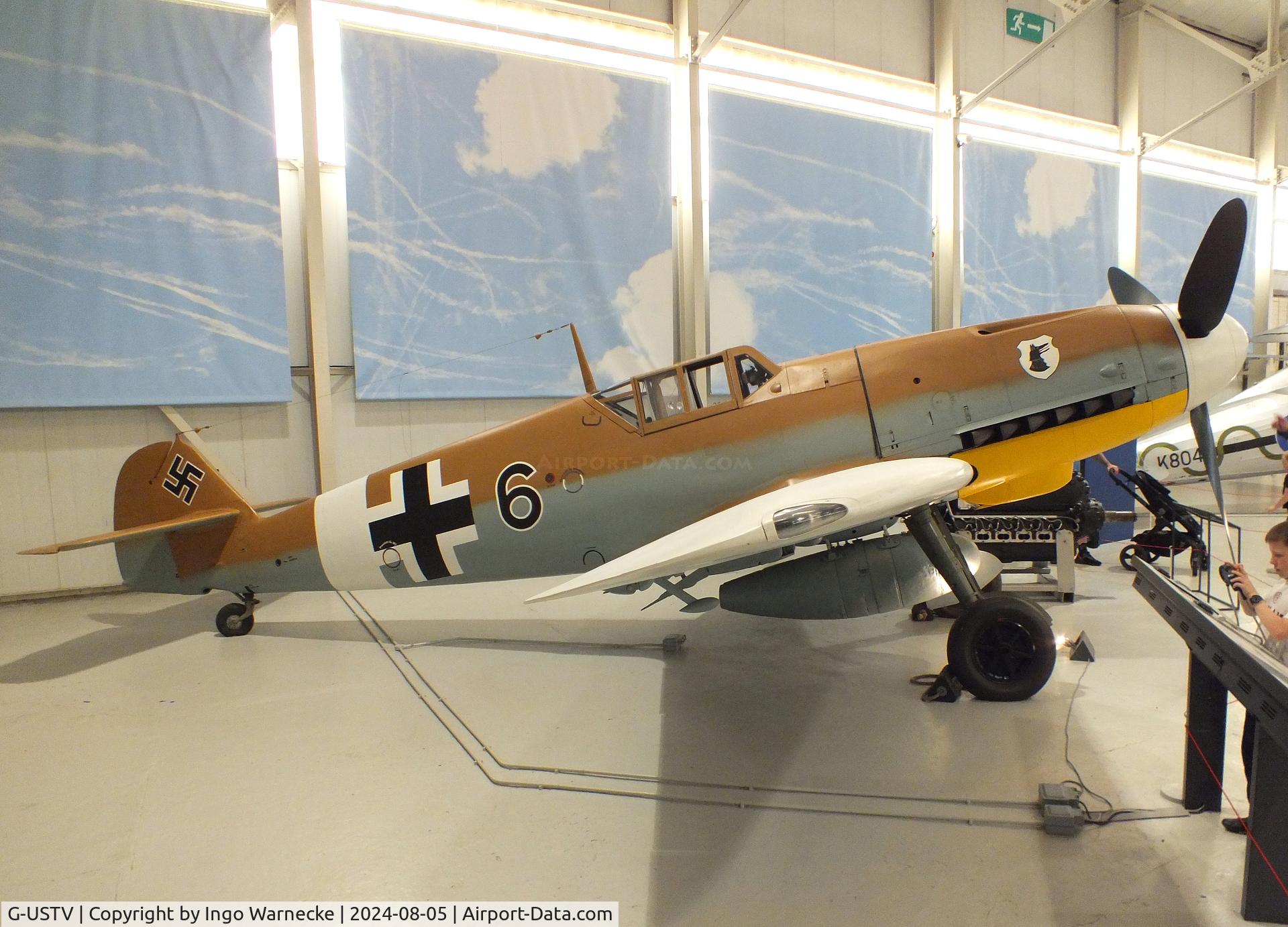 G-USTV, 1942 Messerschmitt Bf-109G-2/Trop C/N 10639, Messerschmitt Bf 109G-2/Trop at the RAF Museum Cosford