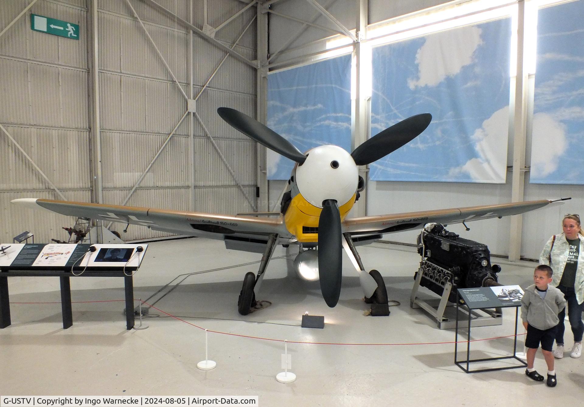 G-USTV, 1942 Messerschmitt Bf-109G-2/Trop C/N 10639, Messerschmitt Bf 109G-2/Trop at the RAF Museum Cosford