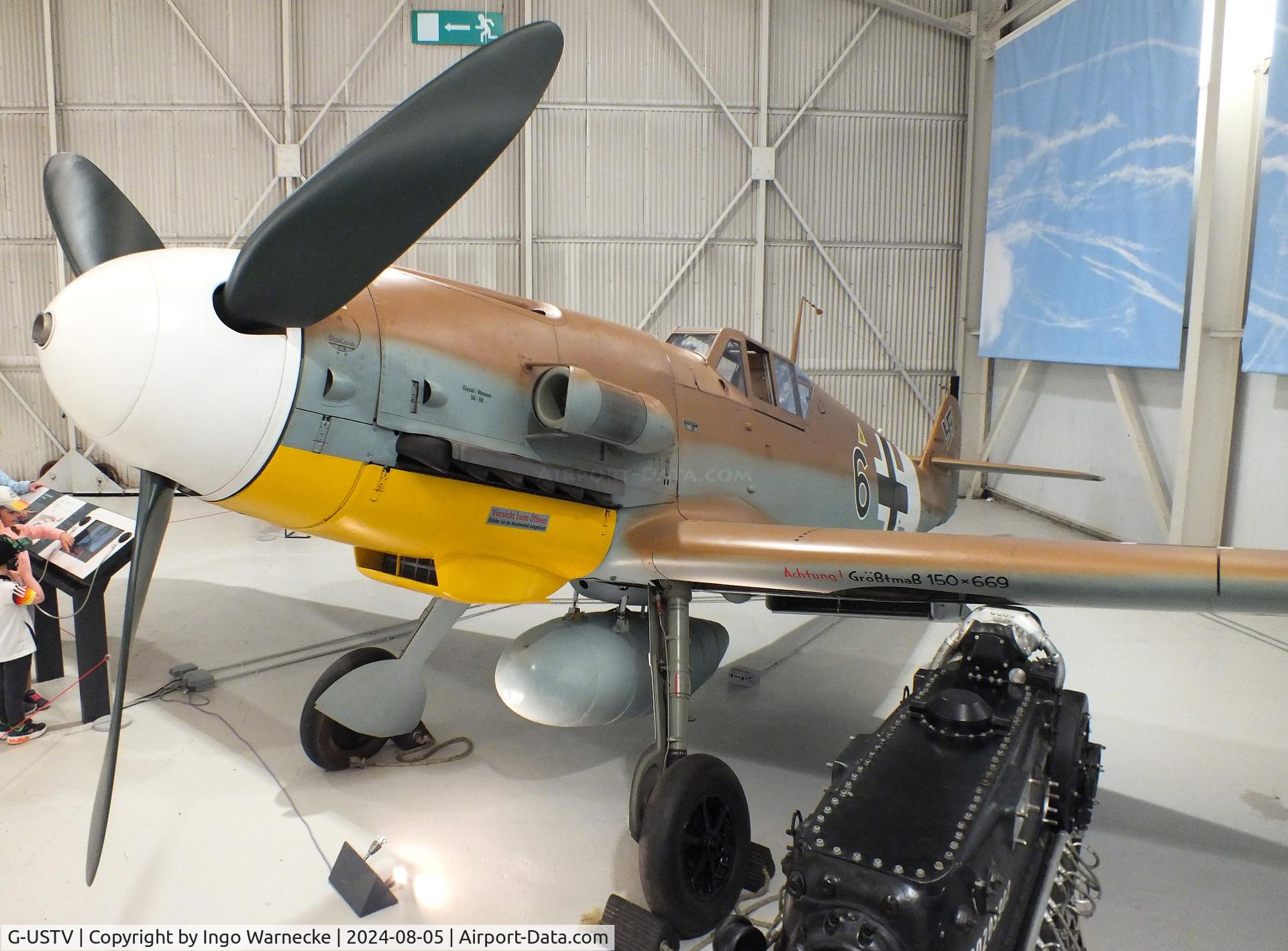 G-USTV, 1942 Messerschmitt Bf-109G-2/Trop C/N 10639, Messerschmitt Bf 109G-2/Trop at the RAF Museum Cosford