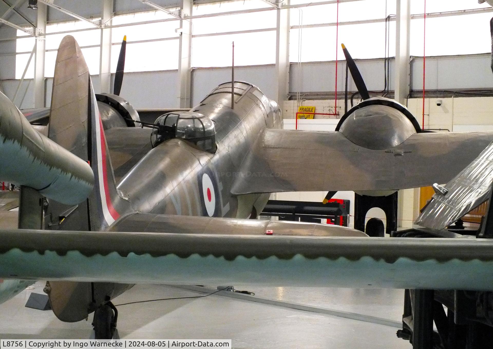 L8756, Bristol 149 Bolingbroke Mk.IVT C/N Not found L8756, Fairchild (Canada) Bolingbroke Mk IVT (restored to represent Bristol Blenheim IV 