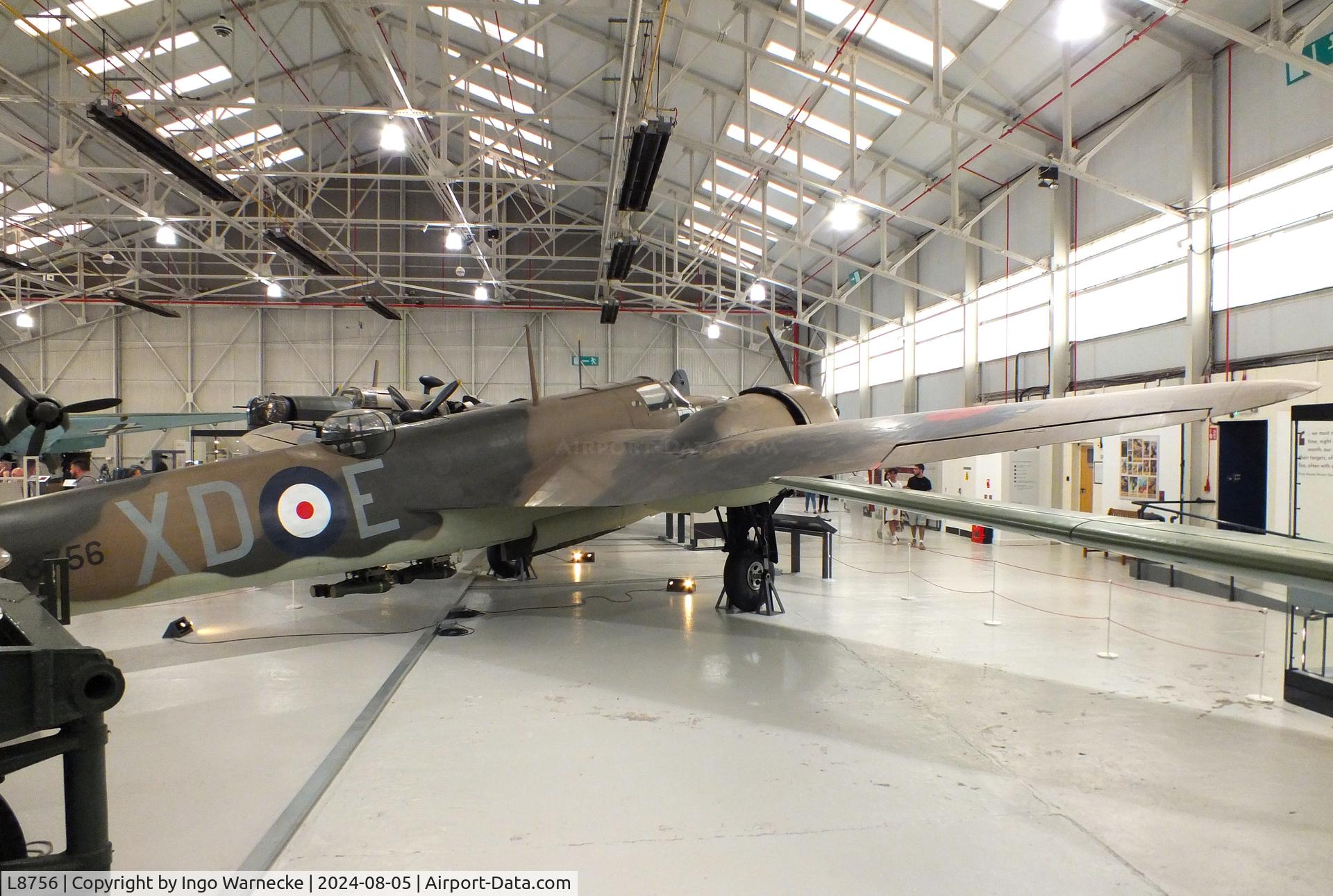 L8756, Bristol 149 Bolingbroke Mk.IVT C/N Not found L8756, Fairchild (Canada) Bolingbroke Mk IVT (restored to represent Bristol Blenheim IV 