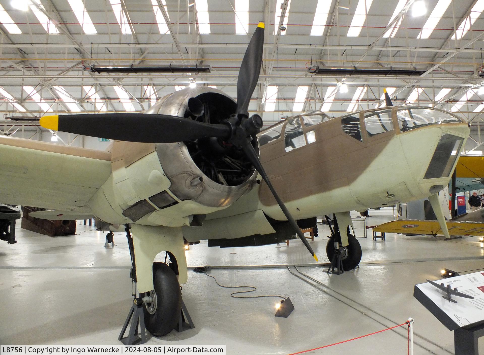 L8756, Bristol 149 Bolingbroke Mk.IVT C/N Not found L8756, Fairchild (Canada) Bolingbroke Mk IVT (restored to represent Bristol Blenheim IV 