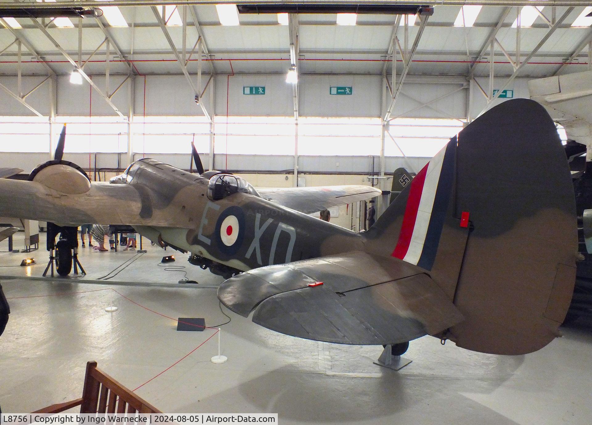 L8756, Bristol 149 Bolingbroke Mk.IVT C/N Not found L8756, Fairchild (Canada) Bolingbroke Mk IVT (restored to represent Bristol Blenheim IV 