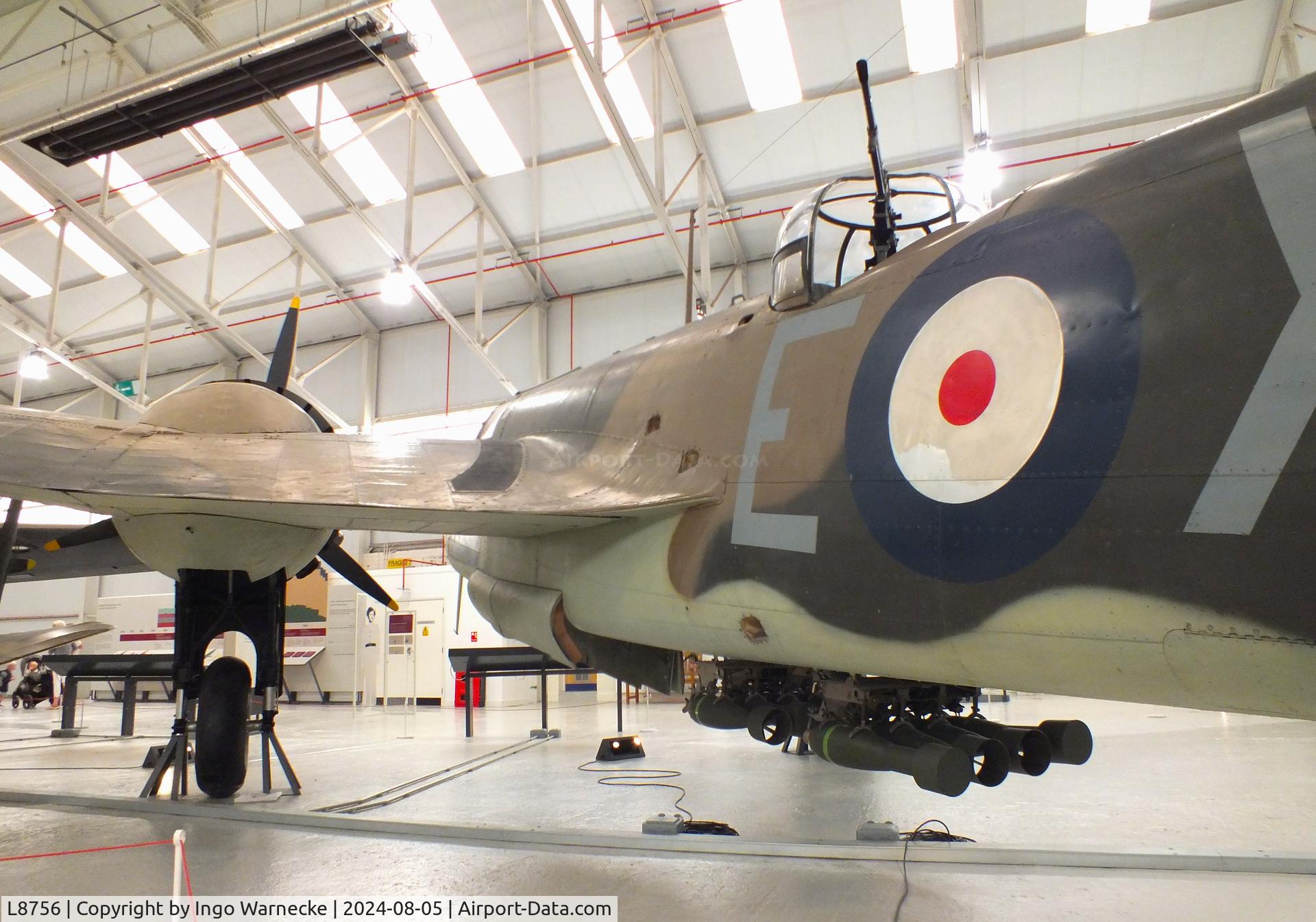 L8756, Bristol 149 Bolingbroke Mk.IVT C/N Not found L8756, Fairchild (Canada) Bolingbroke Mk IVT (restored to represent Bristol Blenheim IV 