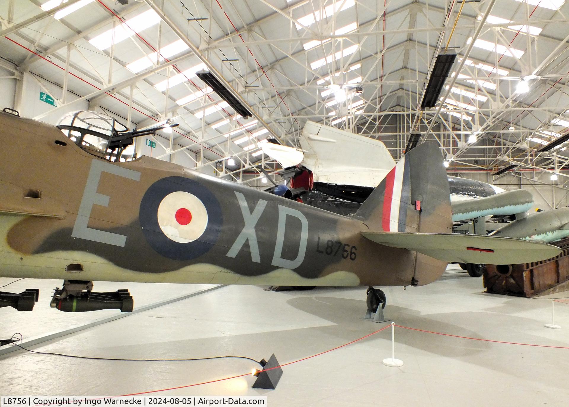 L8756, Bristol 149 Bolingbroke Mk.IVT C/N Not found L8756, Fairchild (Canada) Bolingbroke Mk IVT (restored to represent Bristol Blenheim IV 