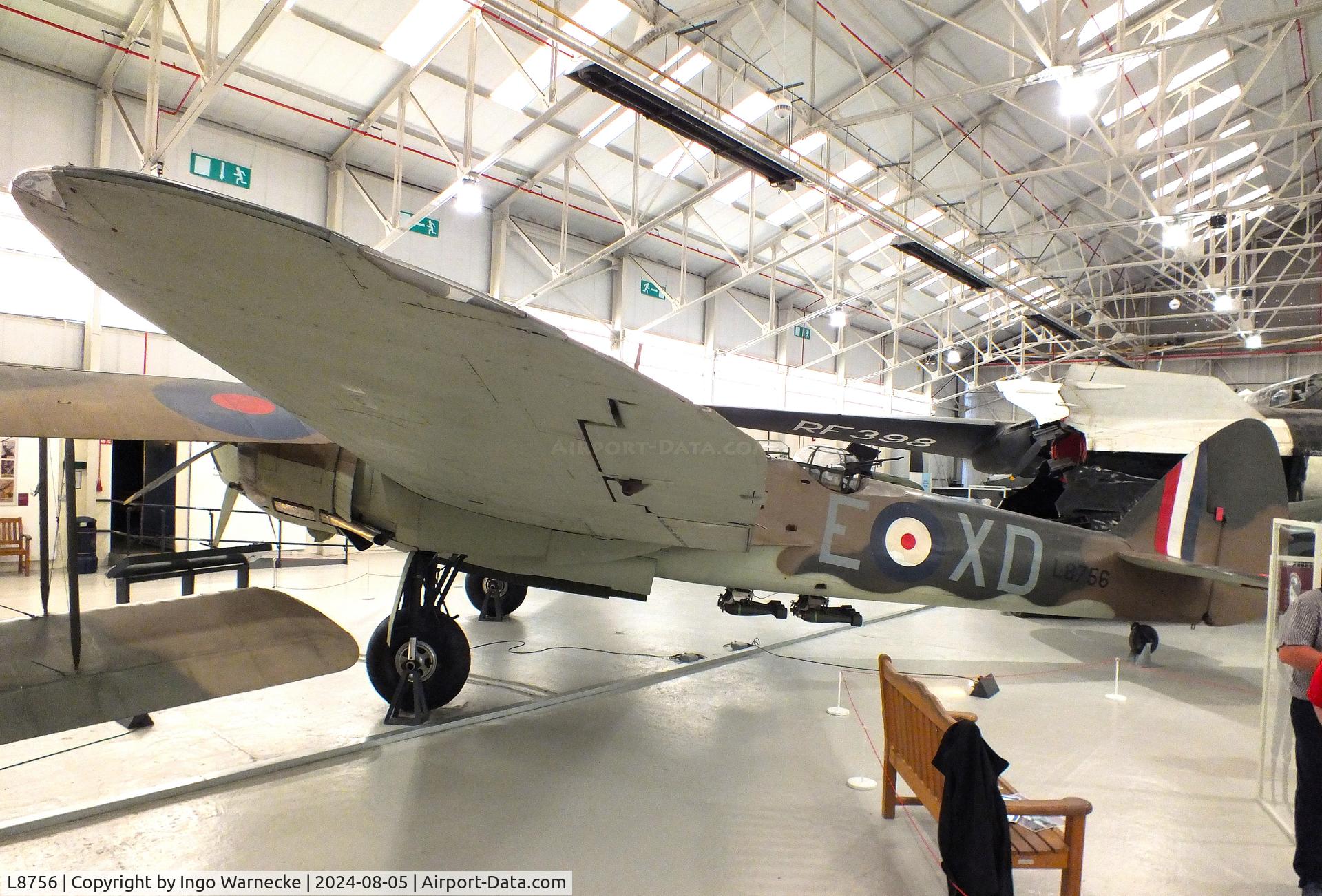 L8756, Bristol 149 Bolingbroke Mk.IVT C/N Not found L8756, Fairchild (Canada) Bolingbroke Mk IVT (restored to represent Bristol Blenheim IV 