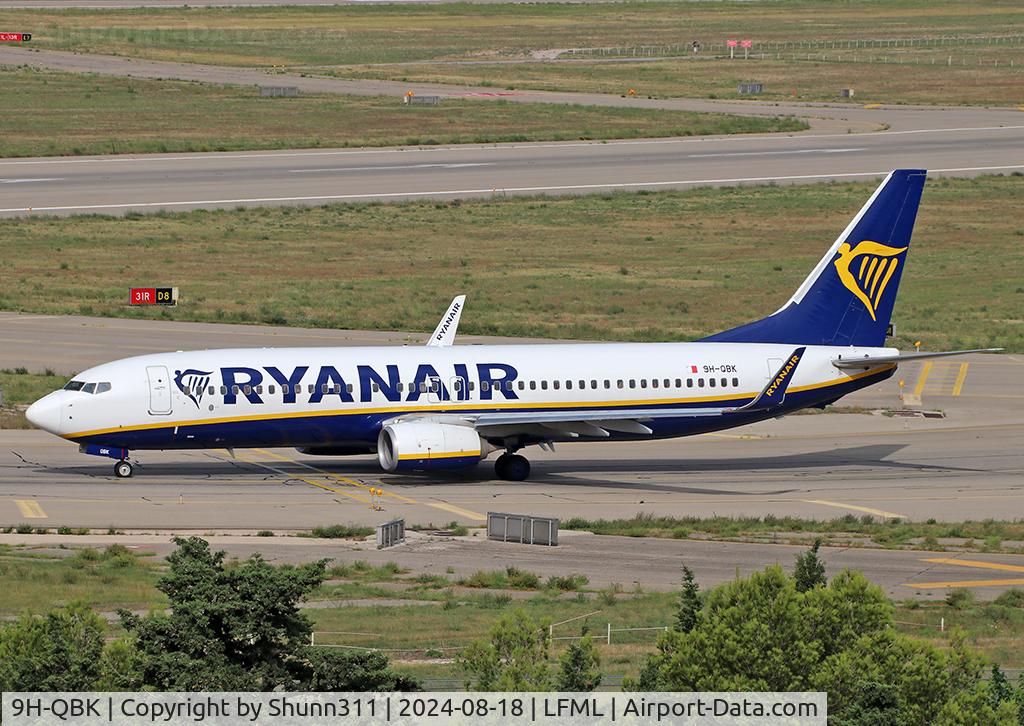 9H-QBK, 2015 Boeing 737-8AS C/N 44707, Taxiing holding point rwy 31R for departure...