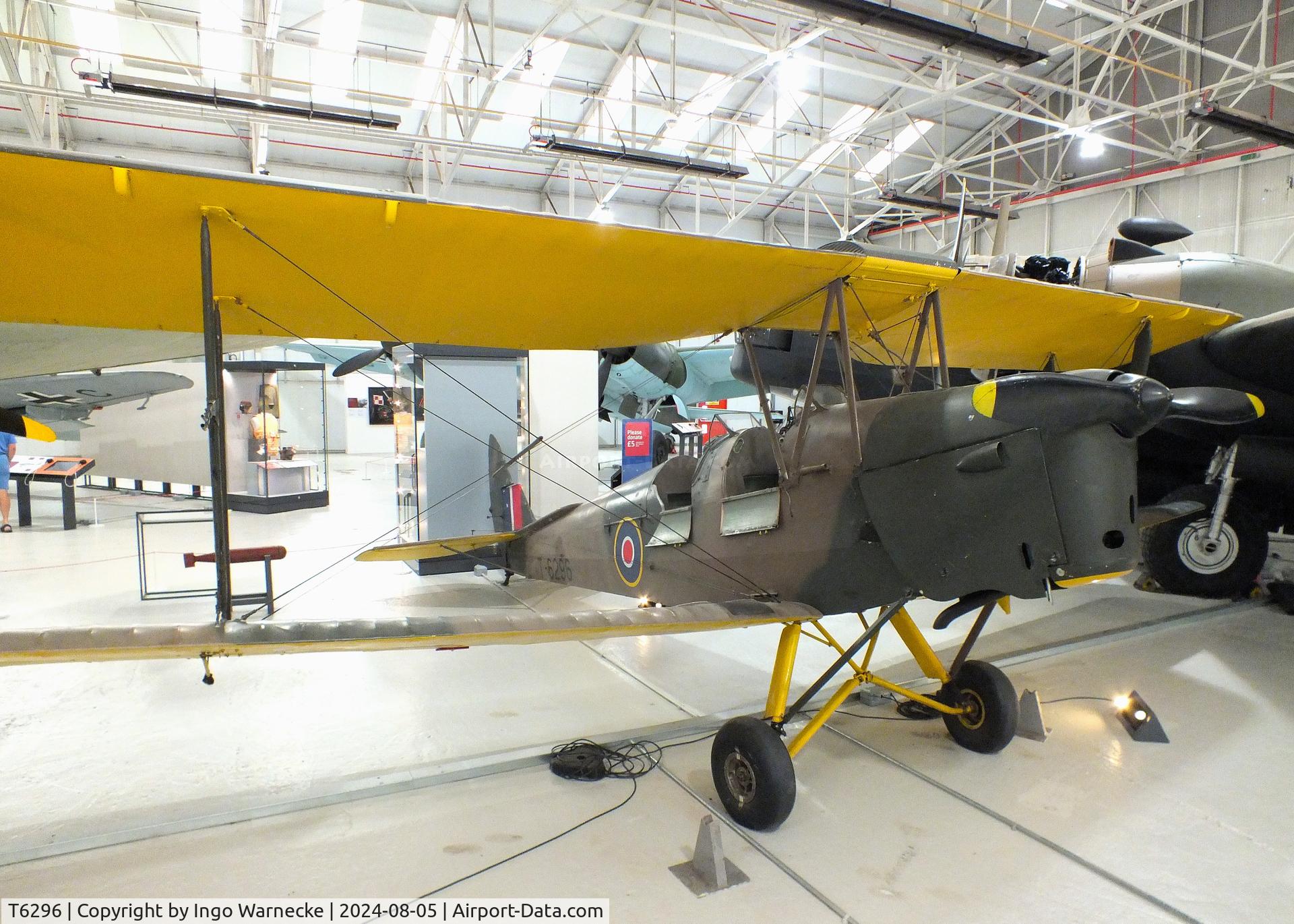 T6296, De Havilland DH-82A Tiger Moth II C/N 84711, De Havilland D.H.82A Tiger Moth at the RAF Museum Cosford