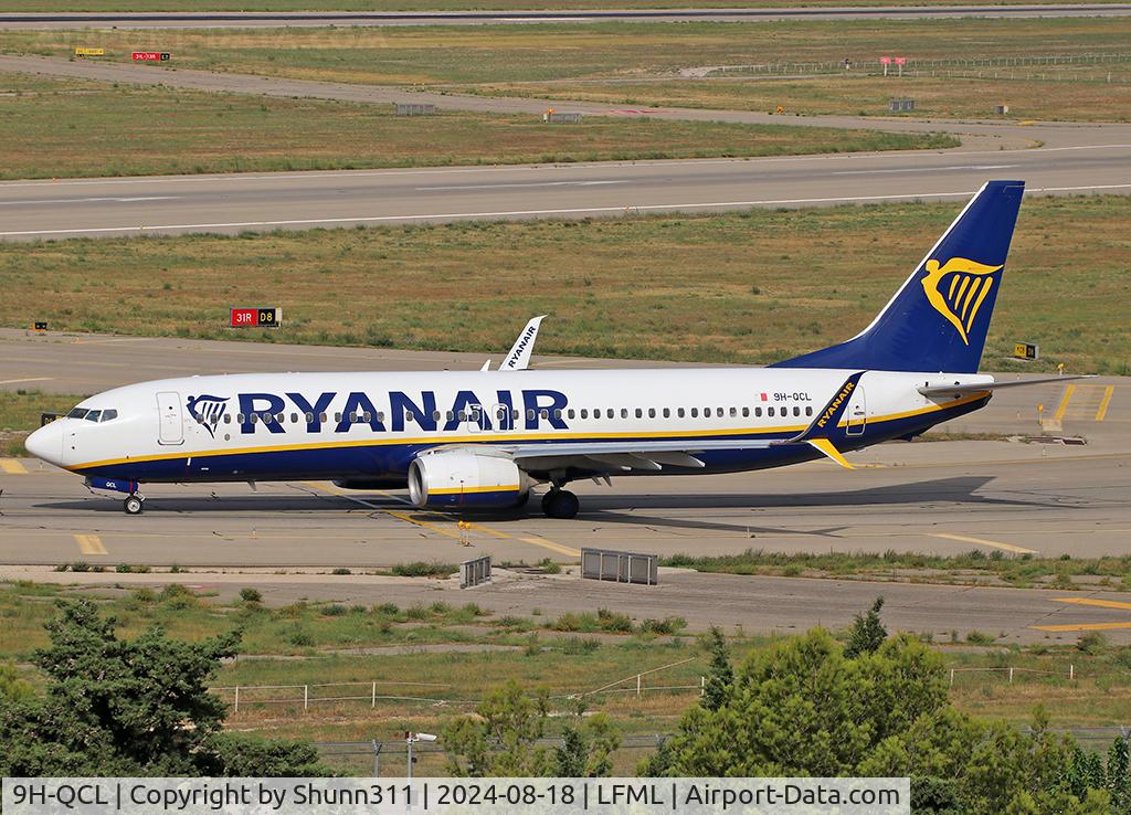 9H-QCL, 2016 Boeing 737-8AS C/N 44732, Taxiing holding point rwy 31R for departure... Scimitar blended winglets mounted...