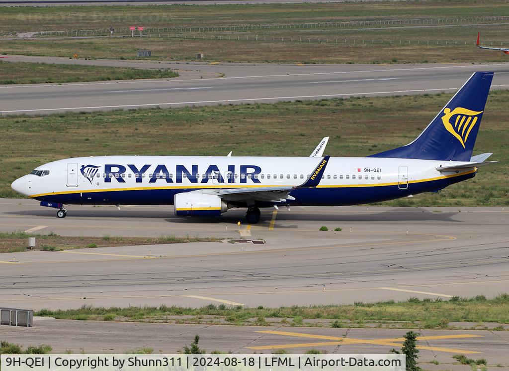 9H-QEI, 2018 Boeing 737-800 C/N 44828, Lining up rwy 31R for departure...