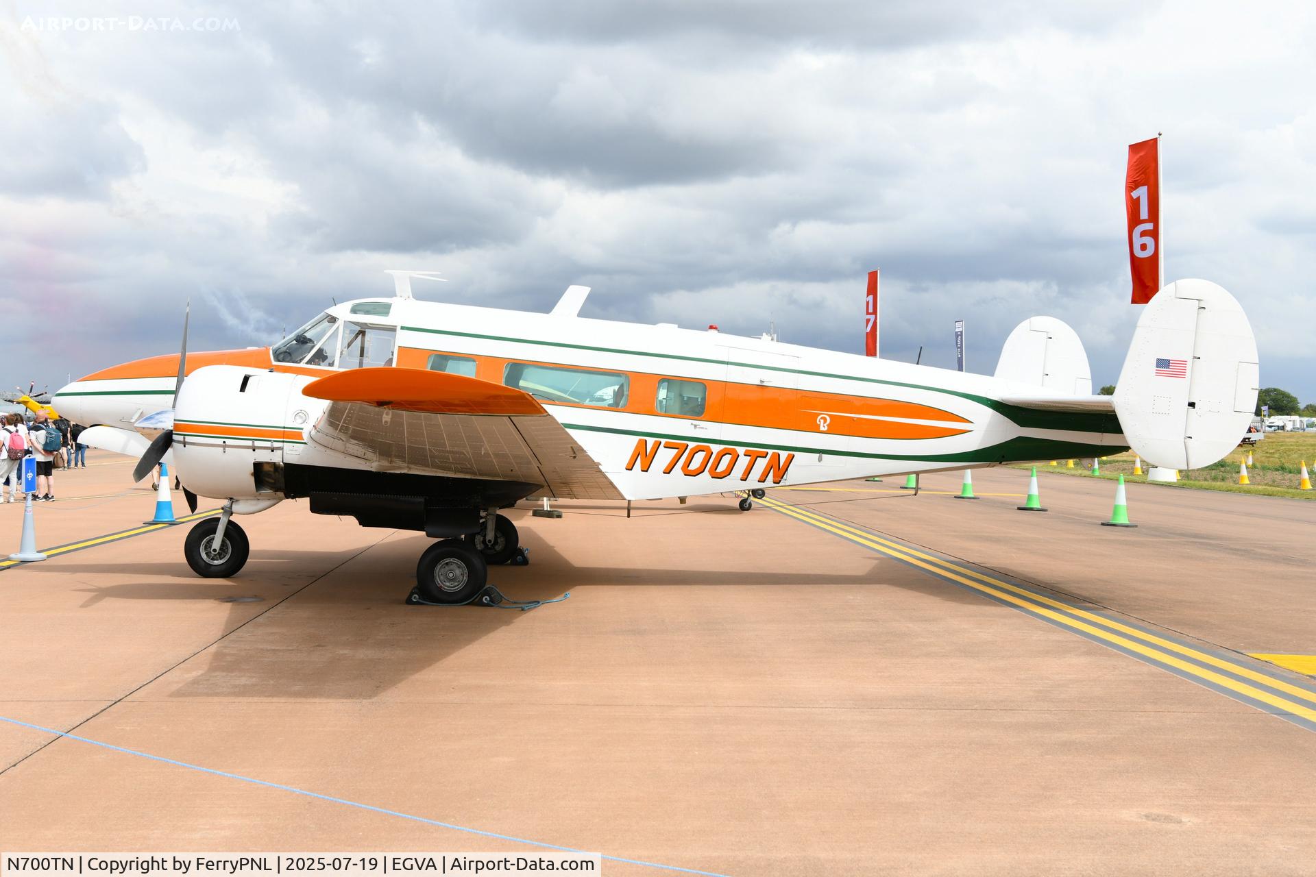 N700TN, 1964 Beech H-18 Tri-Gear C/N BA-718, Lovely Beech 18 shown at RIAT 25